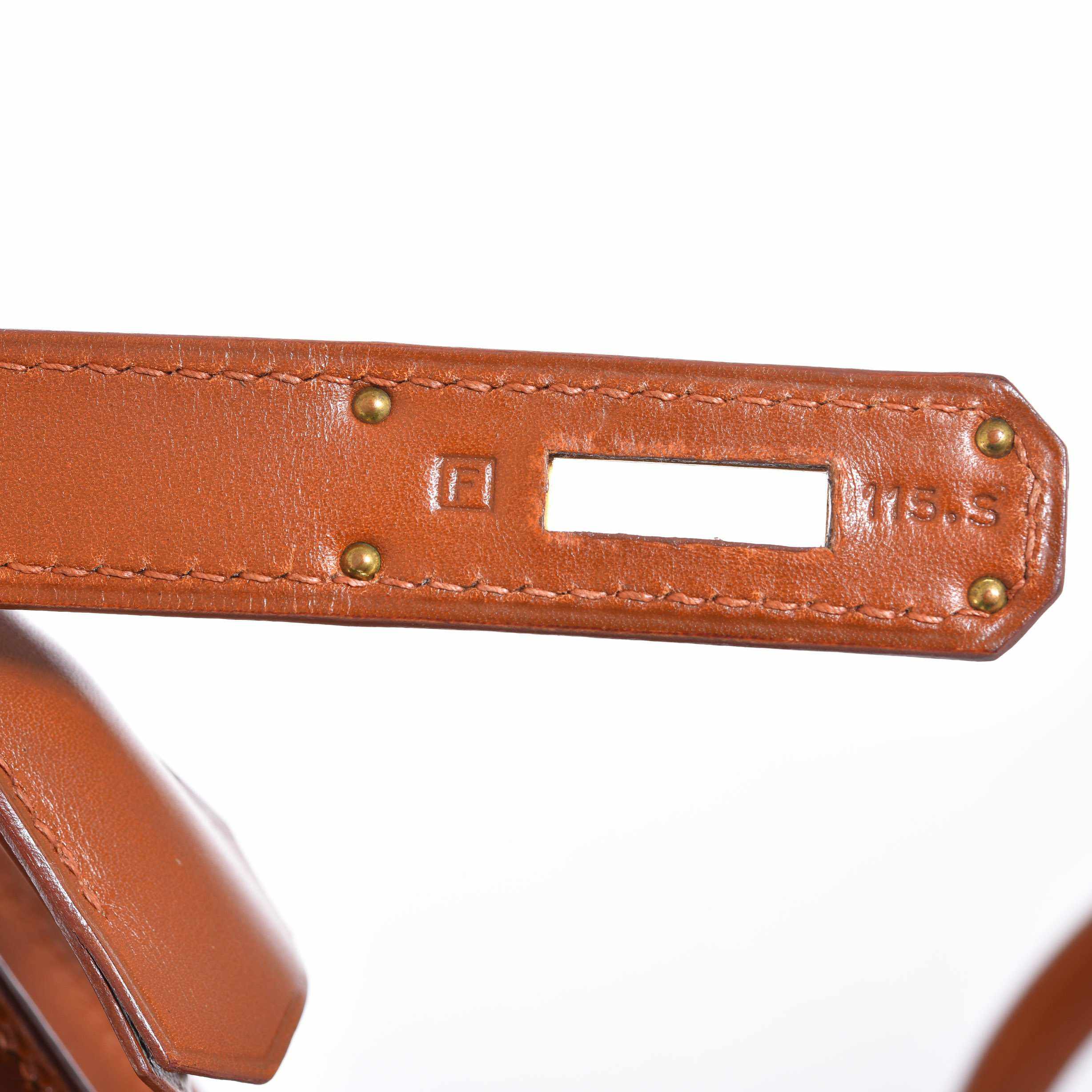 Hermès Kelly 32 Sellier Noisette Box Gold Hardware