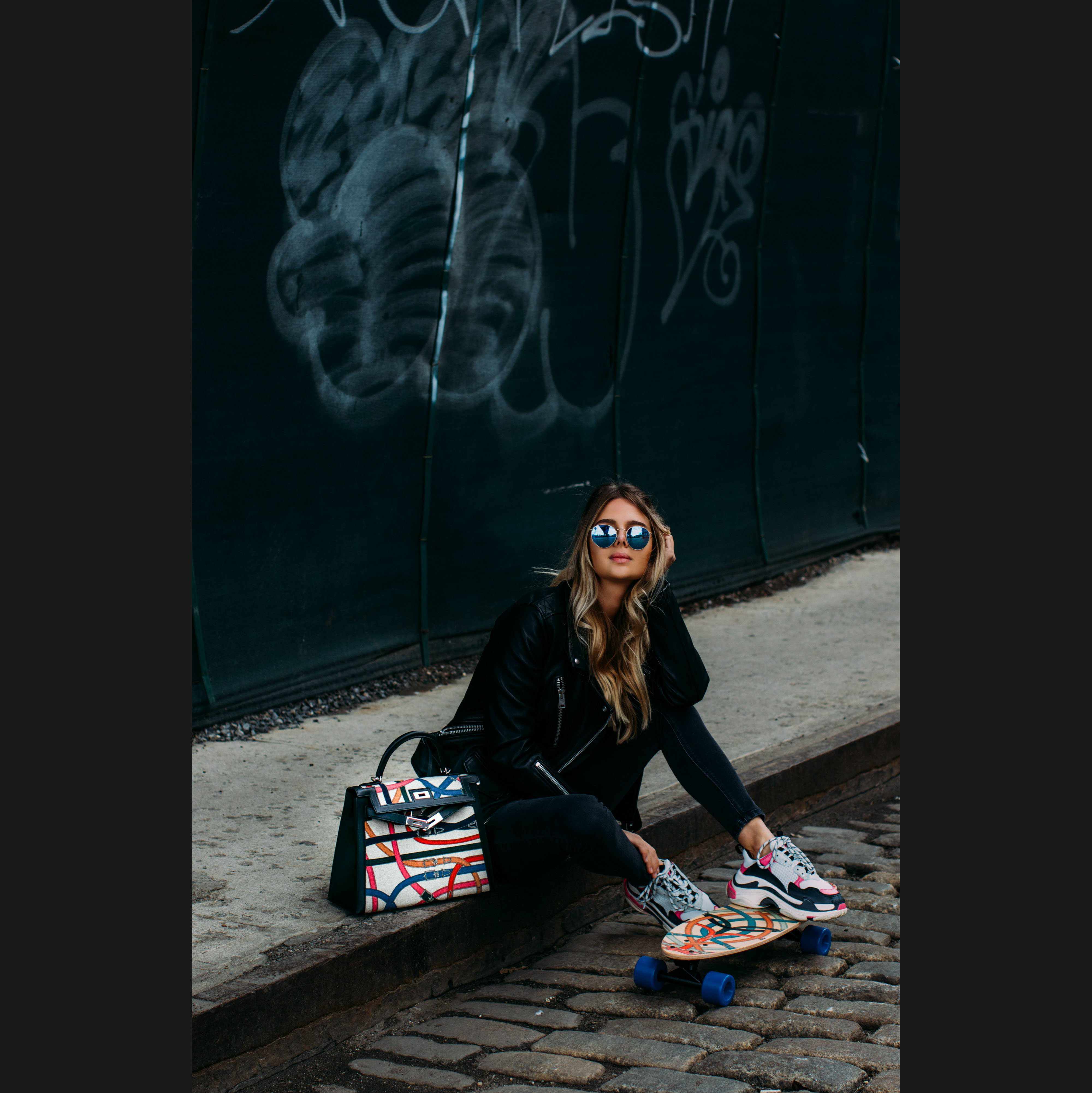 Hermès Kelly 32 Sellier Toile de Camp Cavalcadour and Noir Leather Palladium Hardware