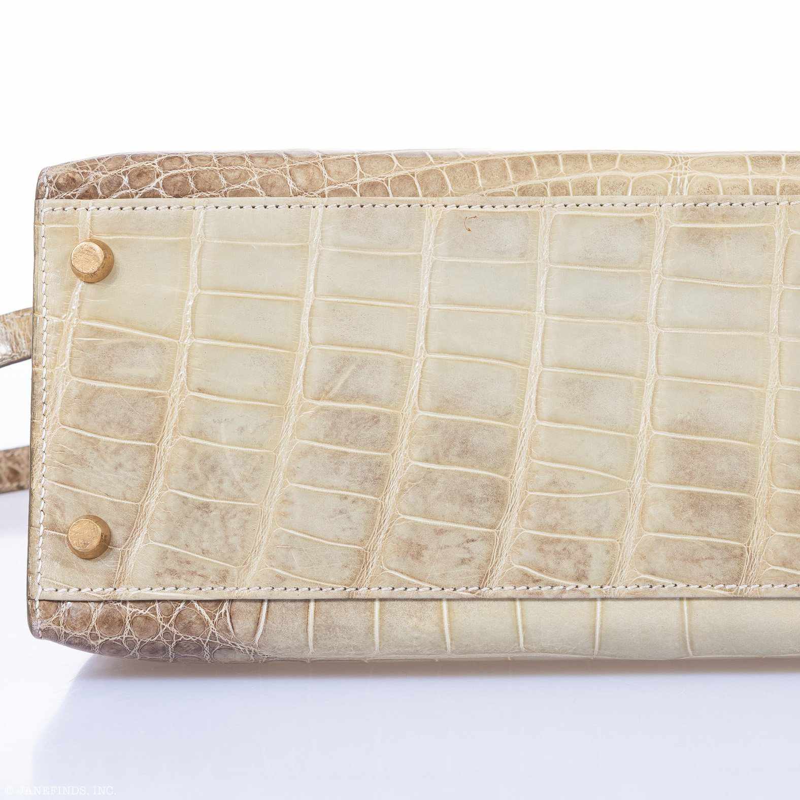 Hermès Kelly 32 Vert Celadon Natura Alligator Gold Hardware Pre-Himalayan