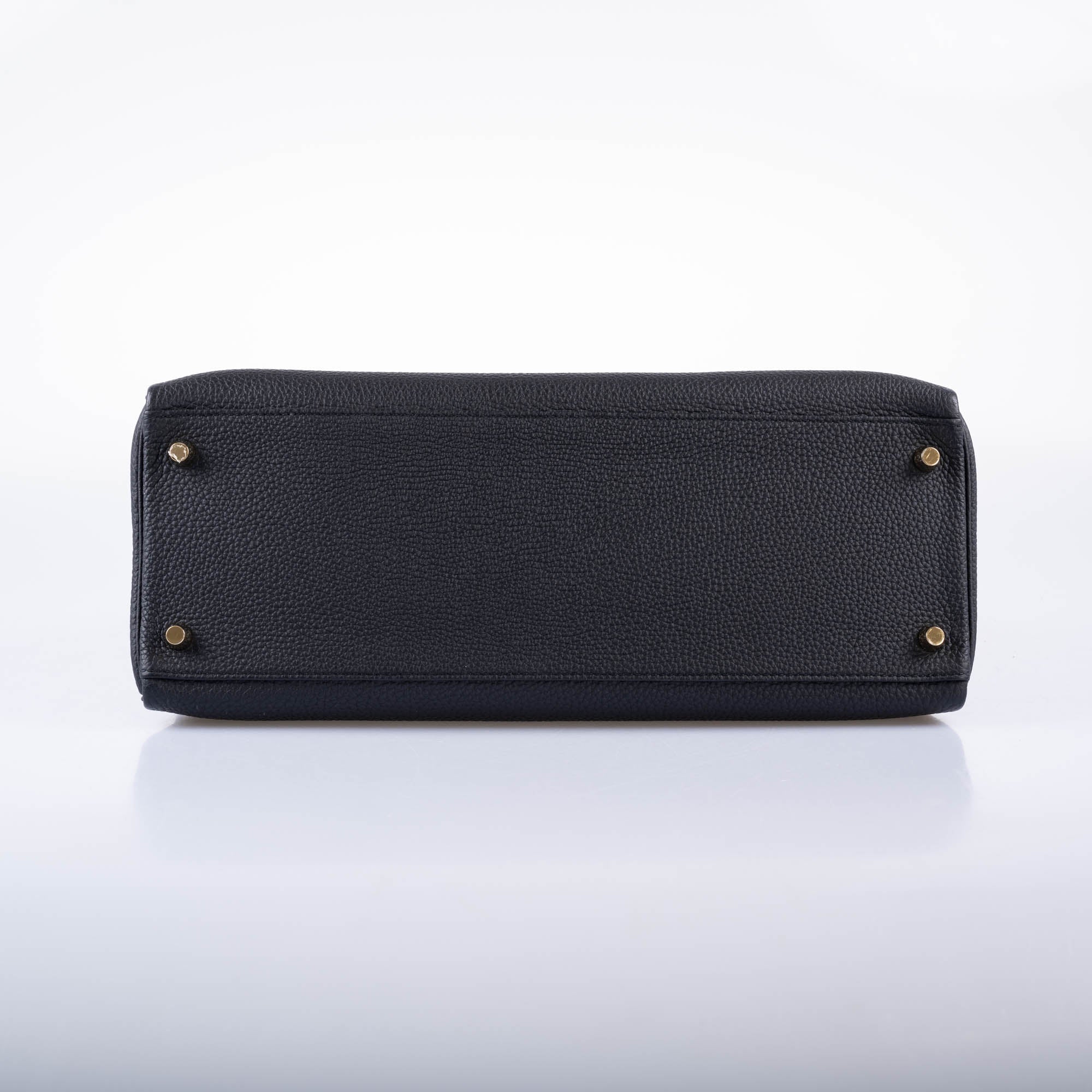 Hermès Kelly 35 Retourne Black Togo Gold Hardware