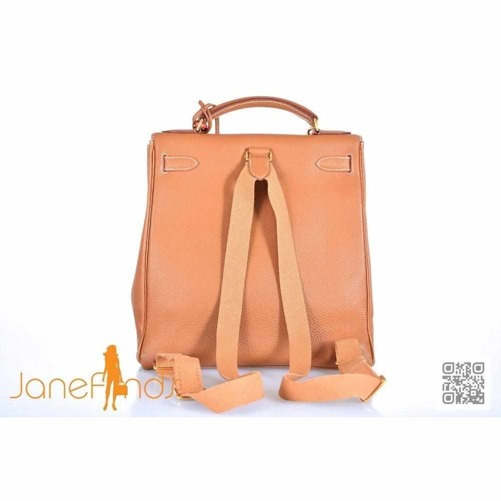 Hermès Kelly Ado Gold Backpack Togo Gold Hardware