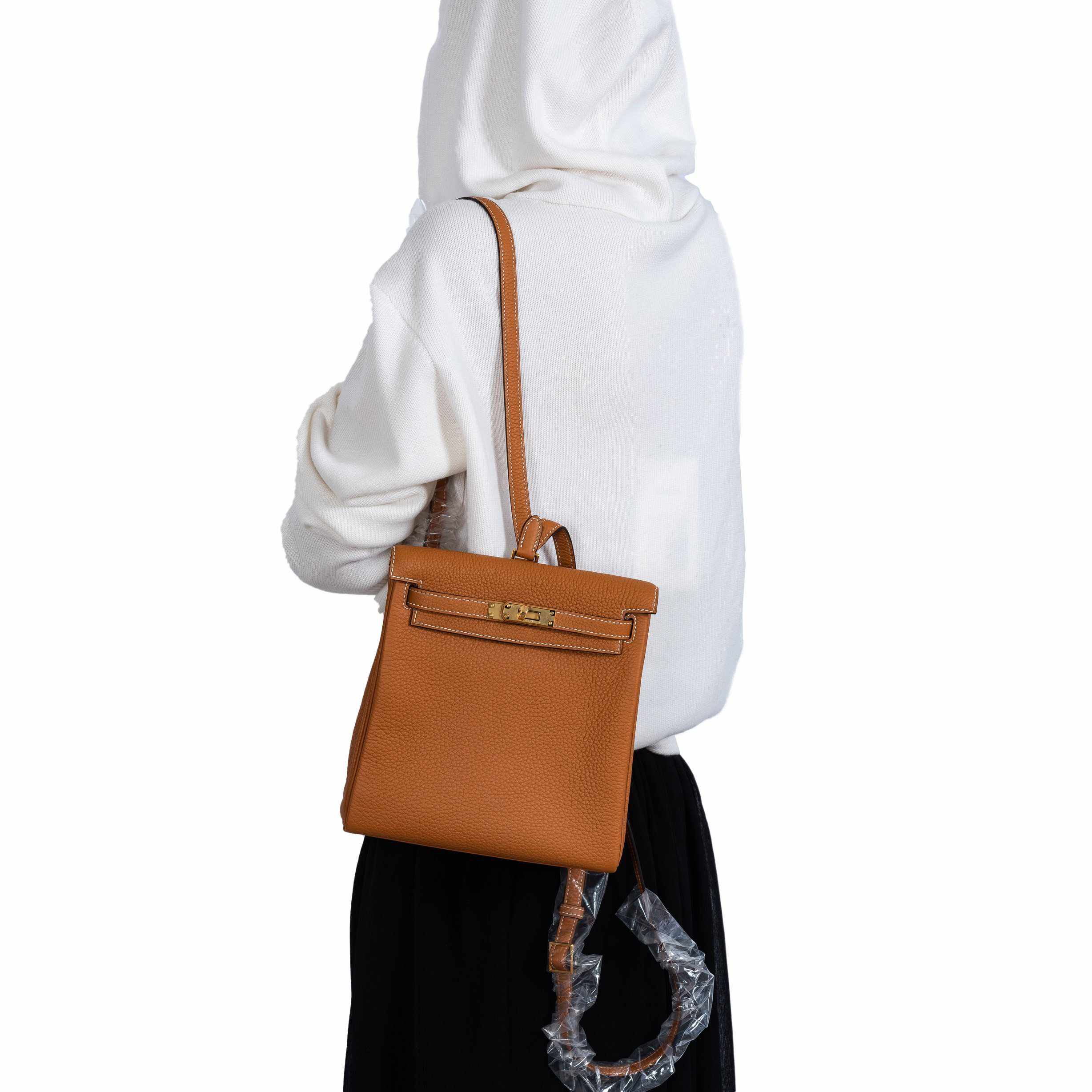 Hermès Kelly Ado II Backpack Gold Clemence Gold Hardware * 2018