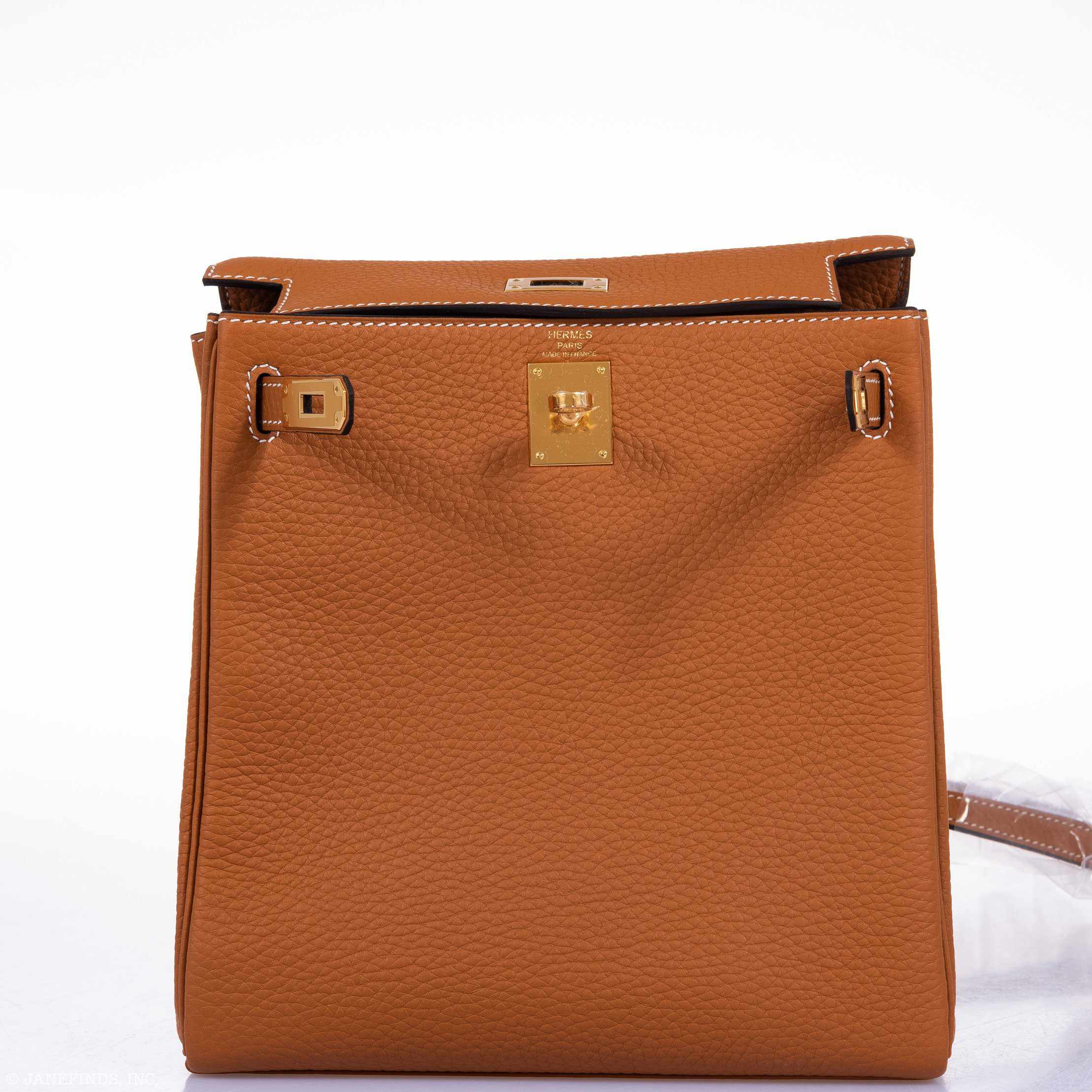 Hermès Kelly Ado II Backpack Gold Clemence Gold Hardware * 2018