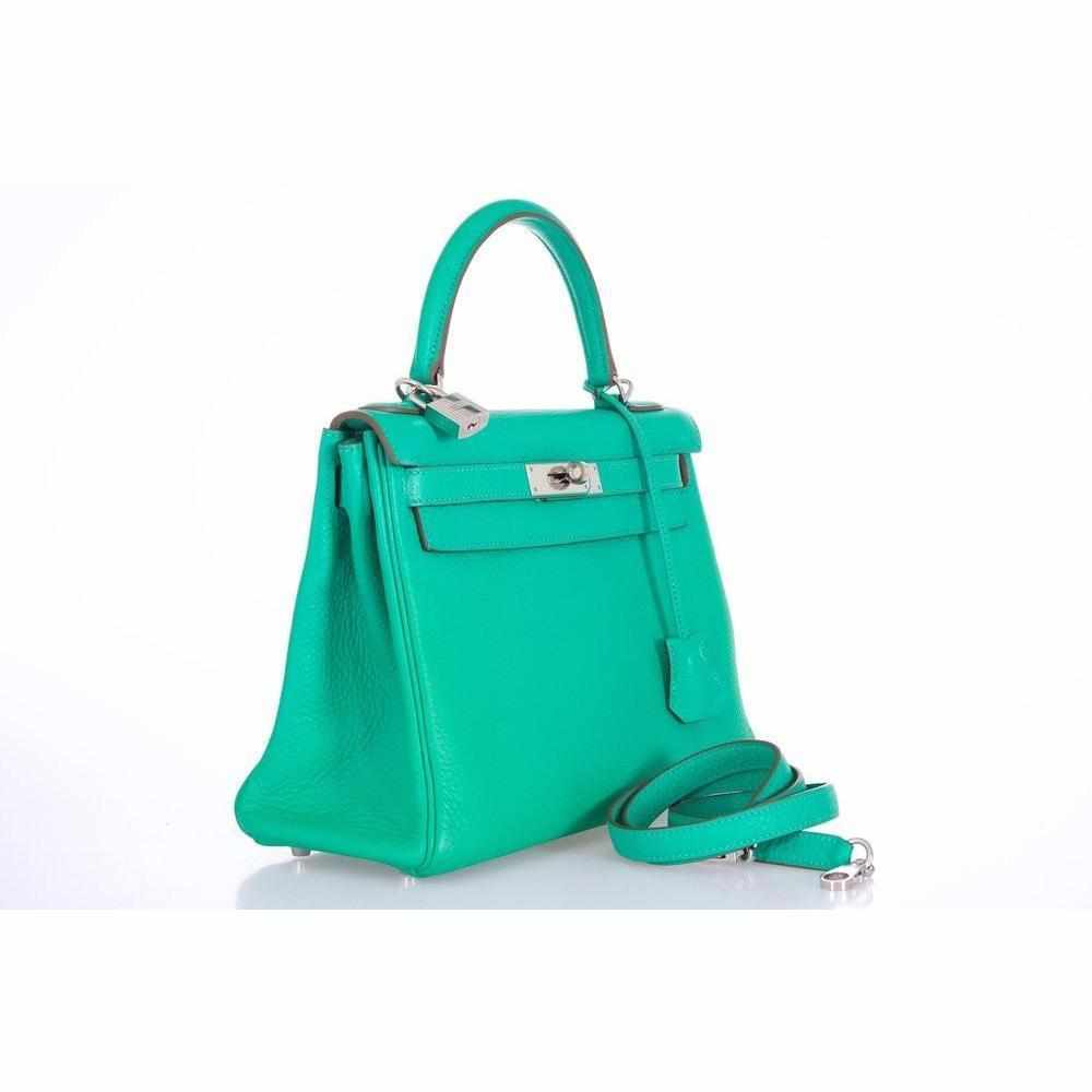Hermès Kelly Bag 28 Togo Menthe Palladium Hardware