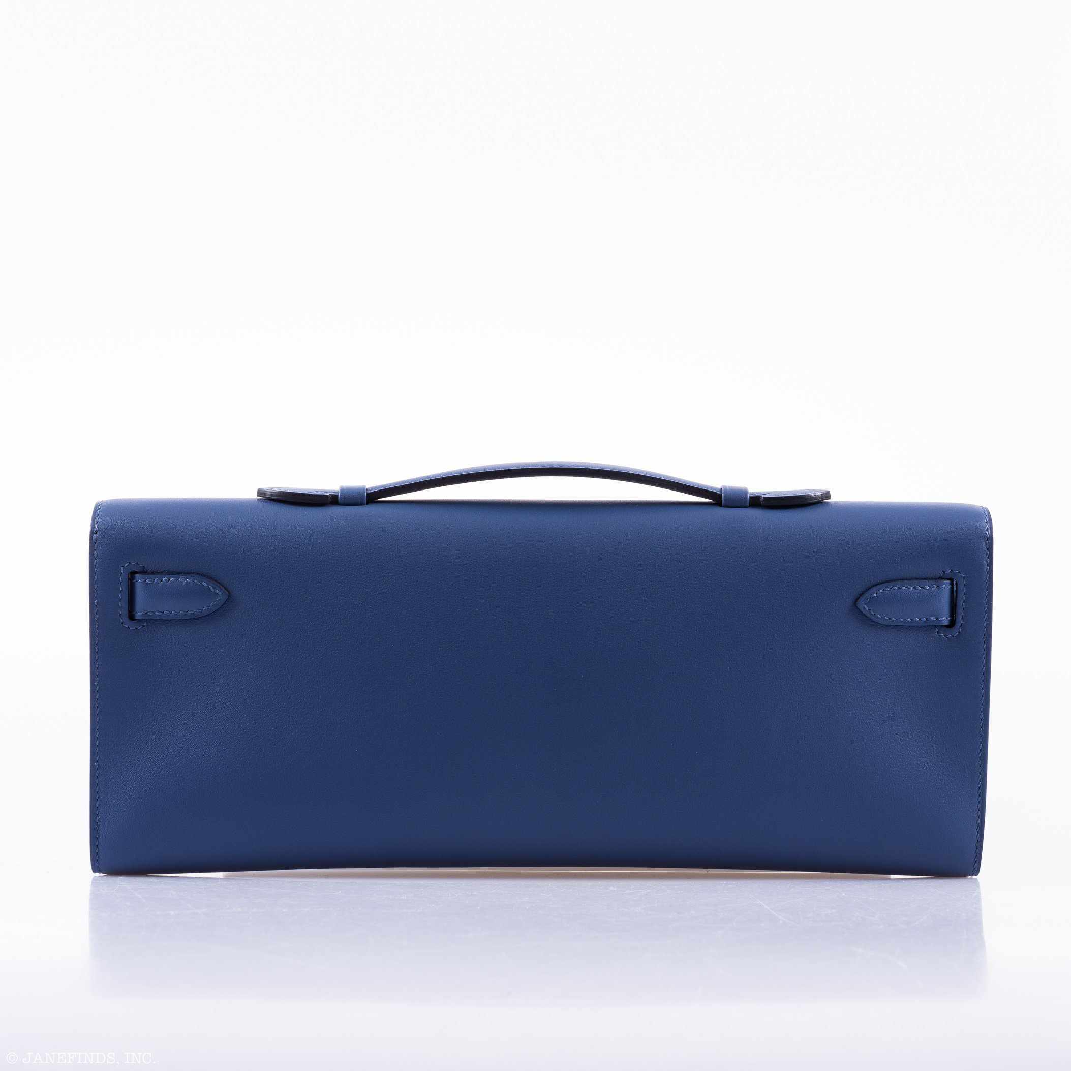 Hermès Kelly Cut Blue Brighton Swift Palladium Hardware