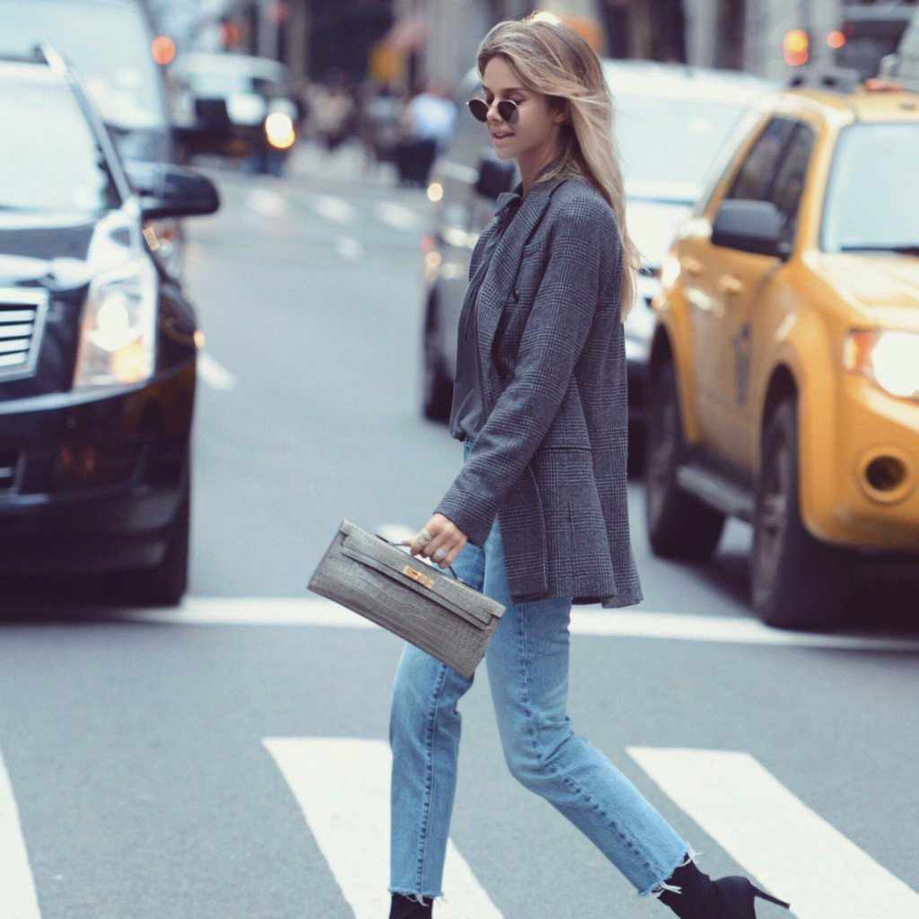 Hermès Kelly Cut Gris Tourterelle Porosus Crocodile Gold Hardware