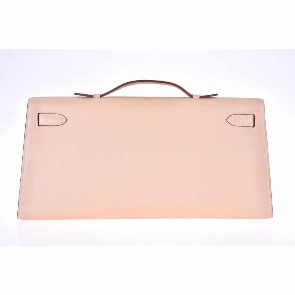 Hermès Kelly Cut Pochette Natural Swift Gold Hardware
