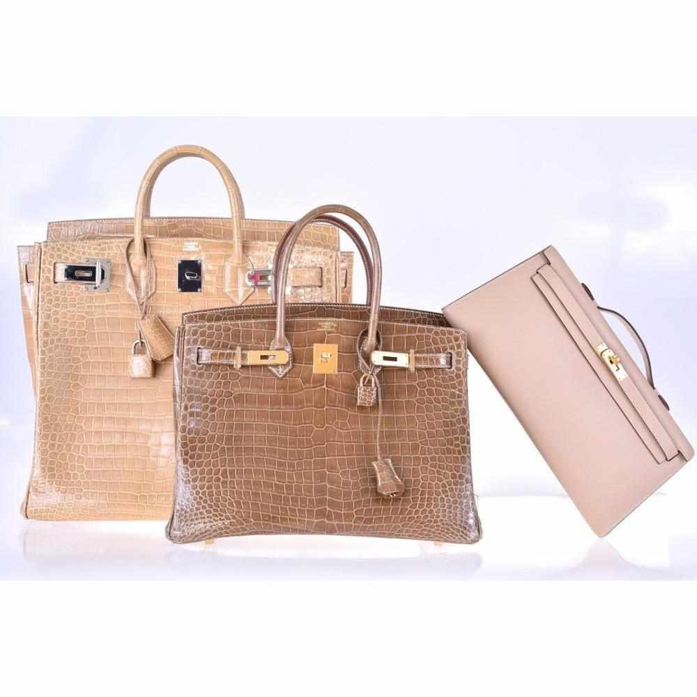 Hermès Kelly Cut Pochette Natural Swift Gold Hardware