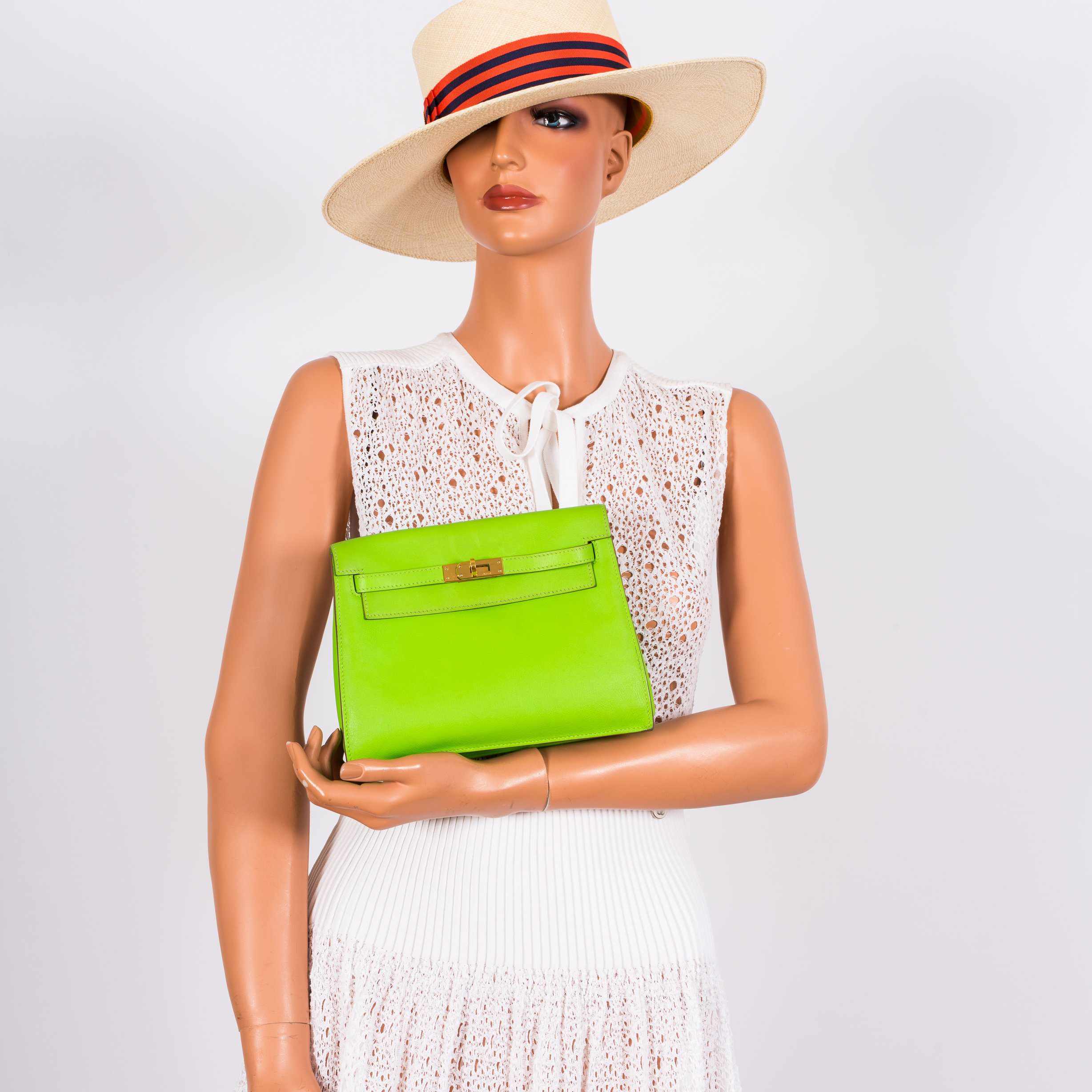 Hermès Kelly Danse Apple Green Swift Gold Hardware