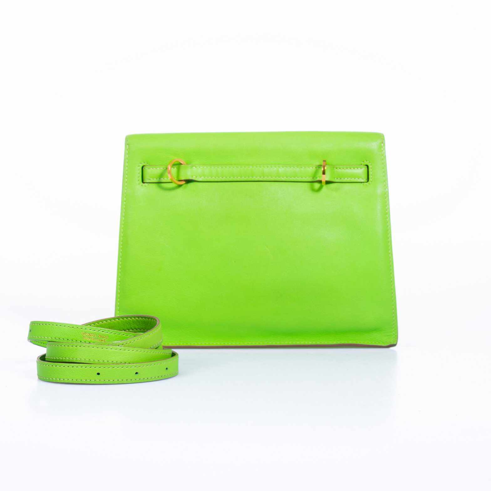 Hermès Kelly Danse Apple Green Swift Gold Hardware