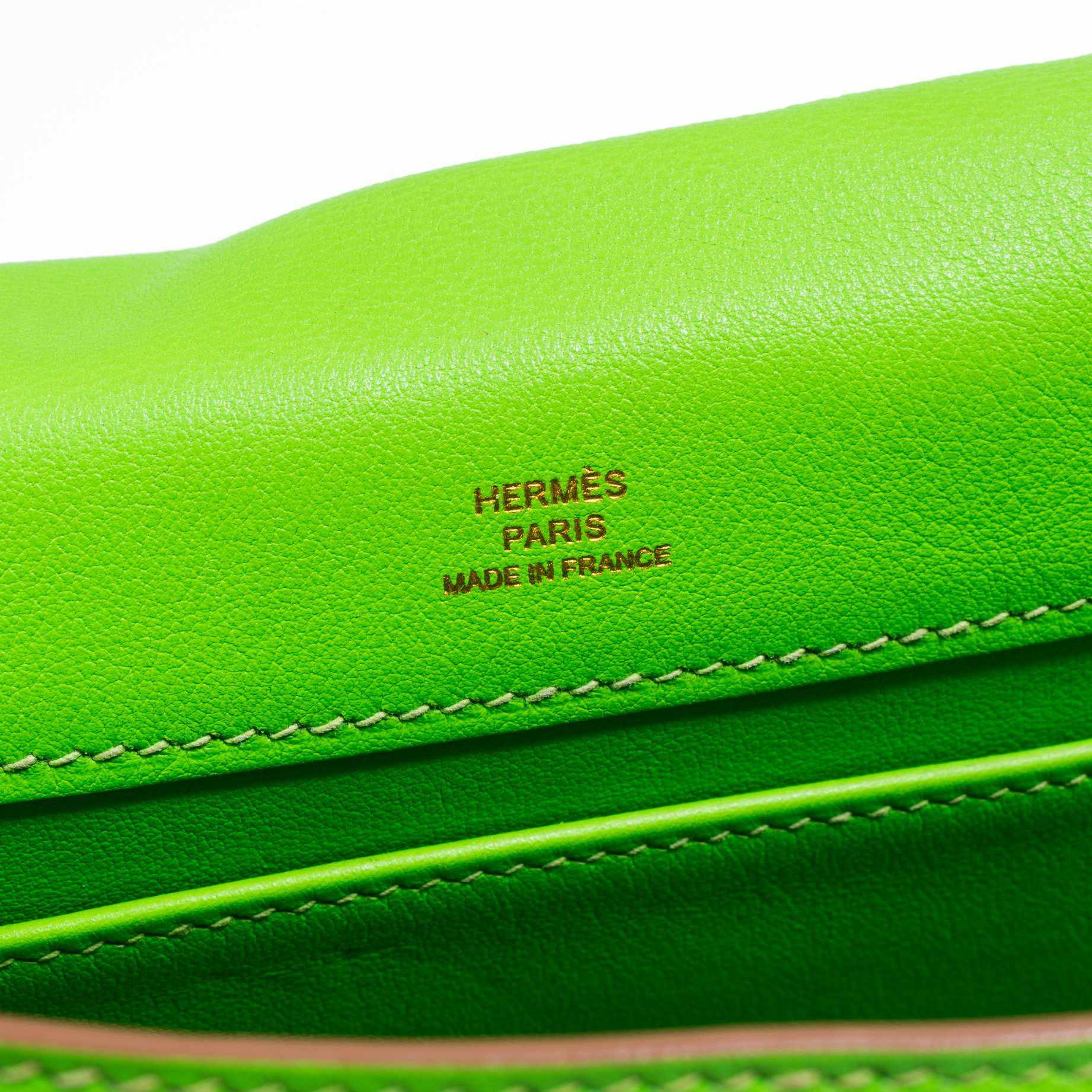 Hermès Kelly Danse Apple Green Swift Gold Hardware