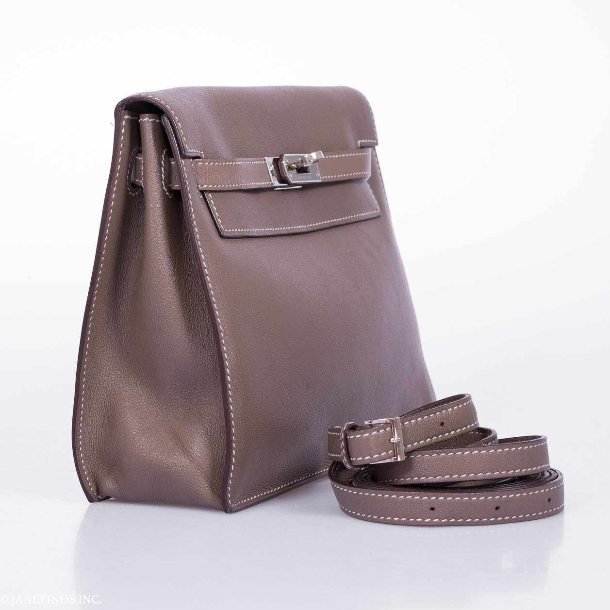 Hermès Kelly Danse Etoupe Swift Palladium Hardware