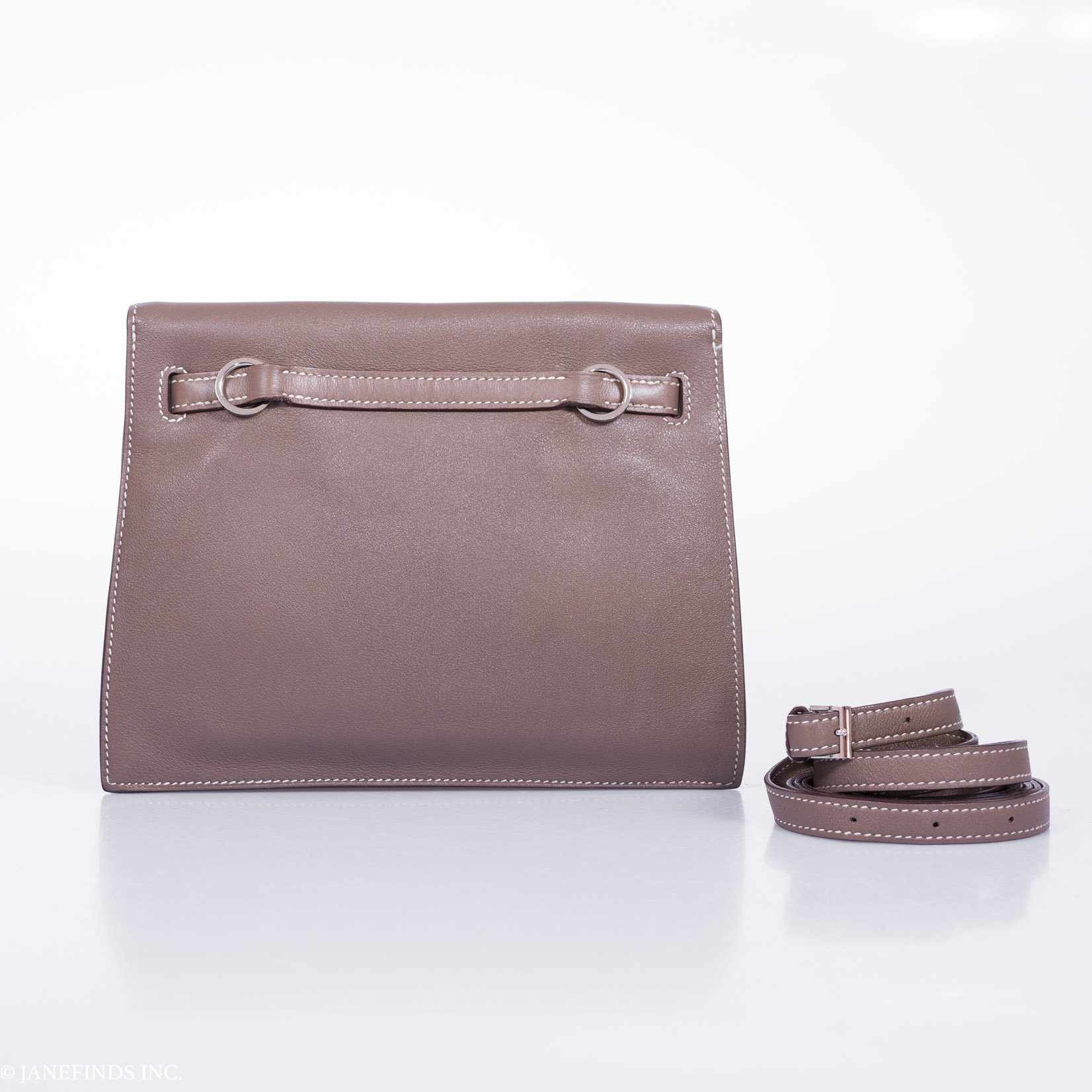 Hermès Kelly Danse Etoupe Swift Palladium Hardware