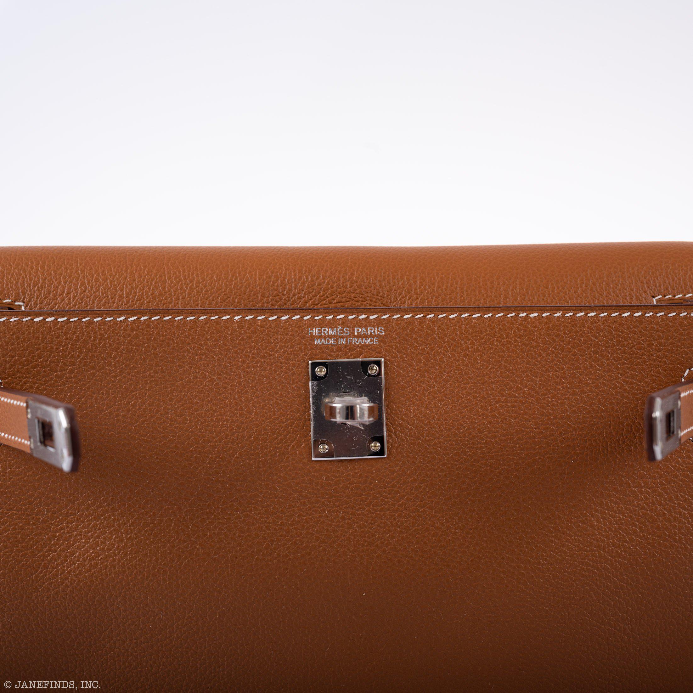 Hermès Kelly Danse Gold Taurillon Novillo Palladium Hardware