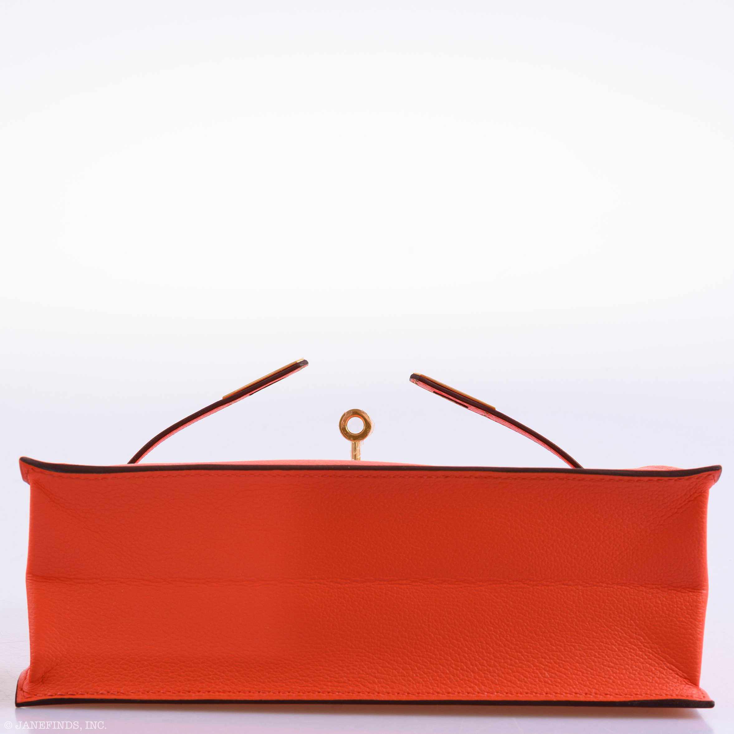 Hermès Kelly Danse II Orange Poppy Swift Gold Hardware - 2019, D