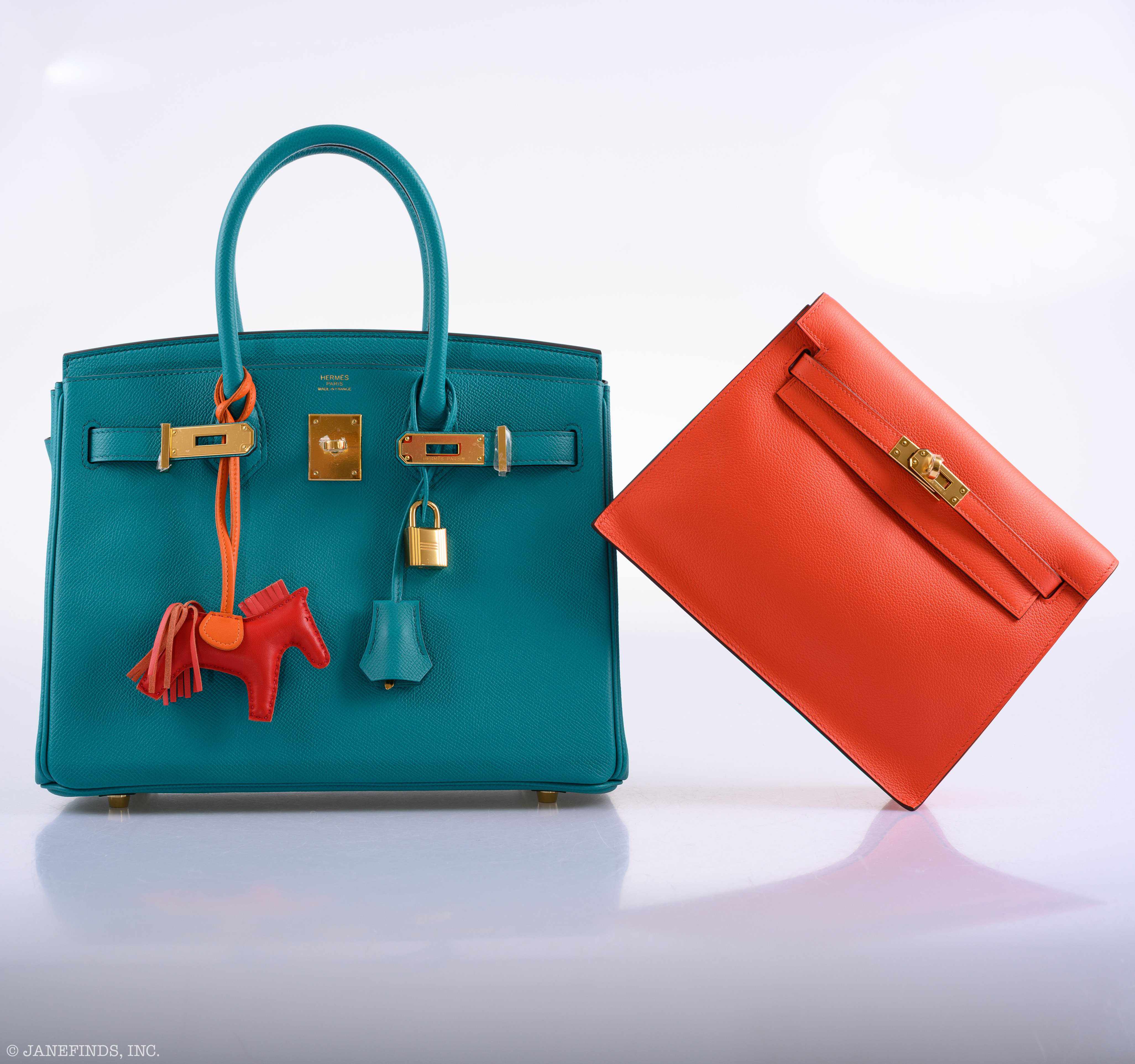 Hermès Kelly Danse II Orange Poppy Swift Gold Hardware - 2019, D