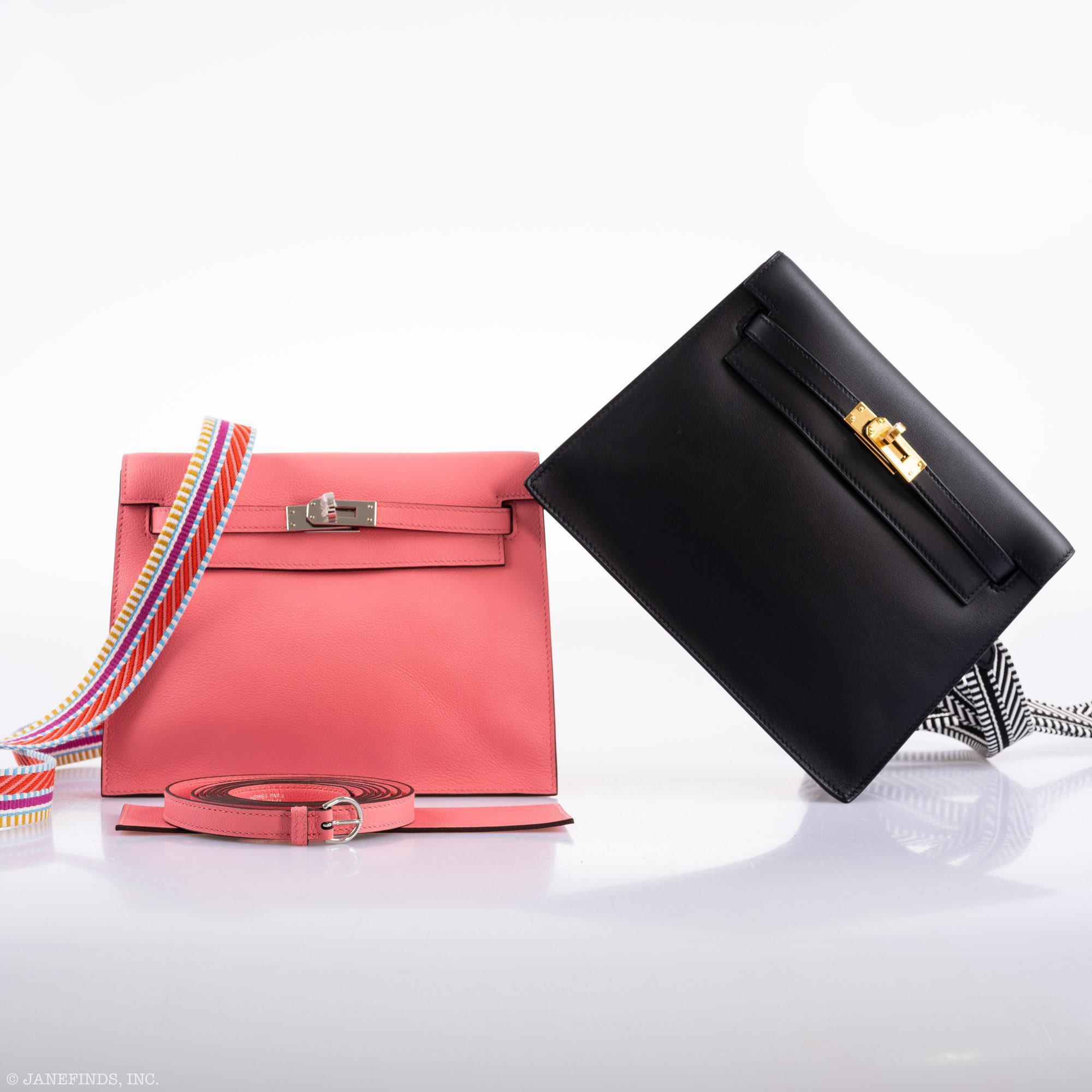 Hermès Kelly Danse II Rose D'ete Evercolor leather Palladium Hardware - 2020, Y
