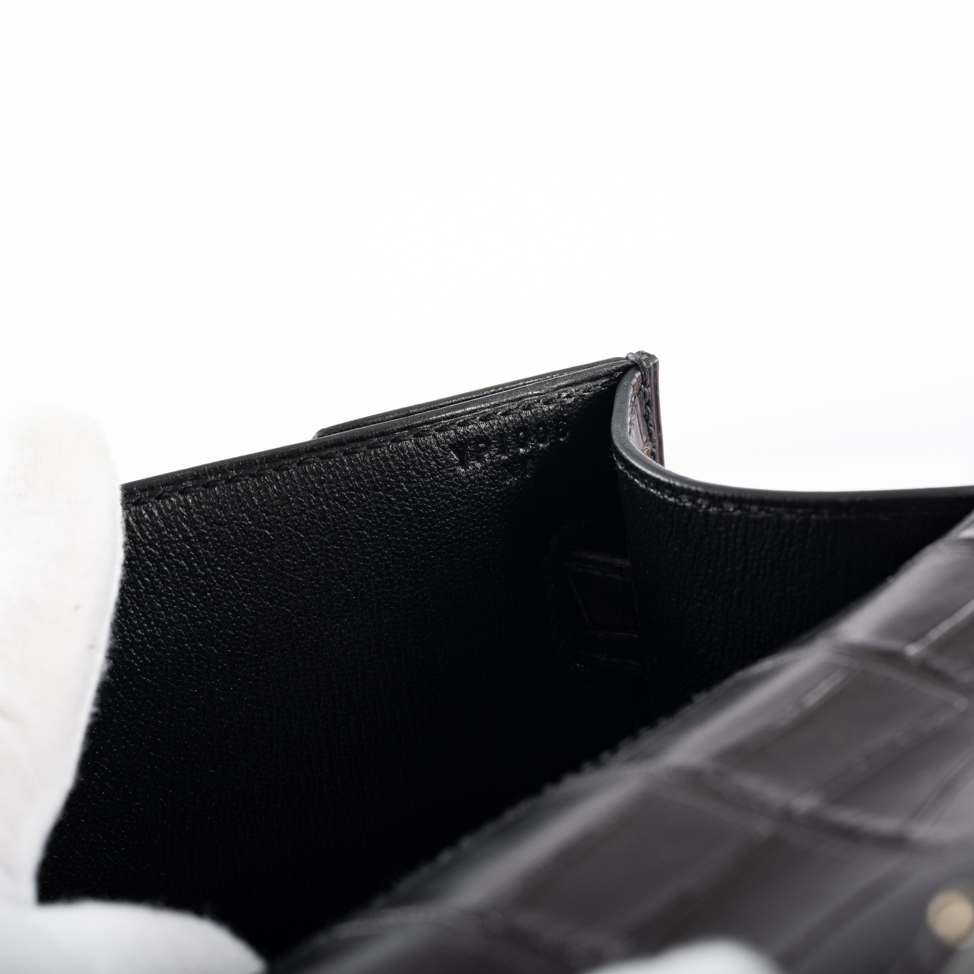 Hermès Kelly Depeches 25 Pochette Black Matte Alligator Palladium Hardware - 2020, Y