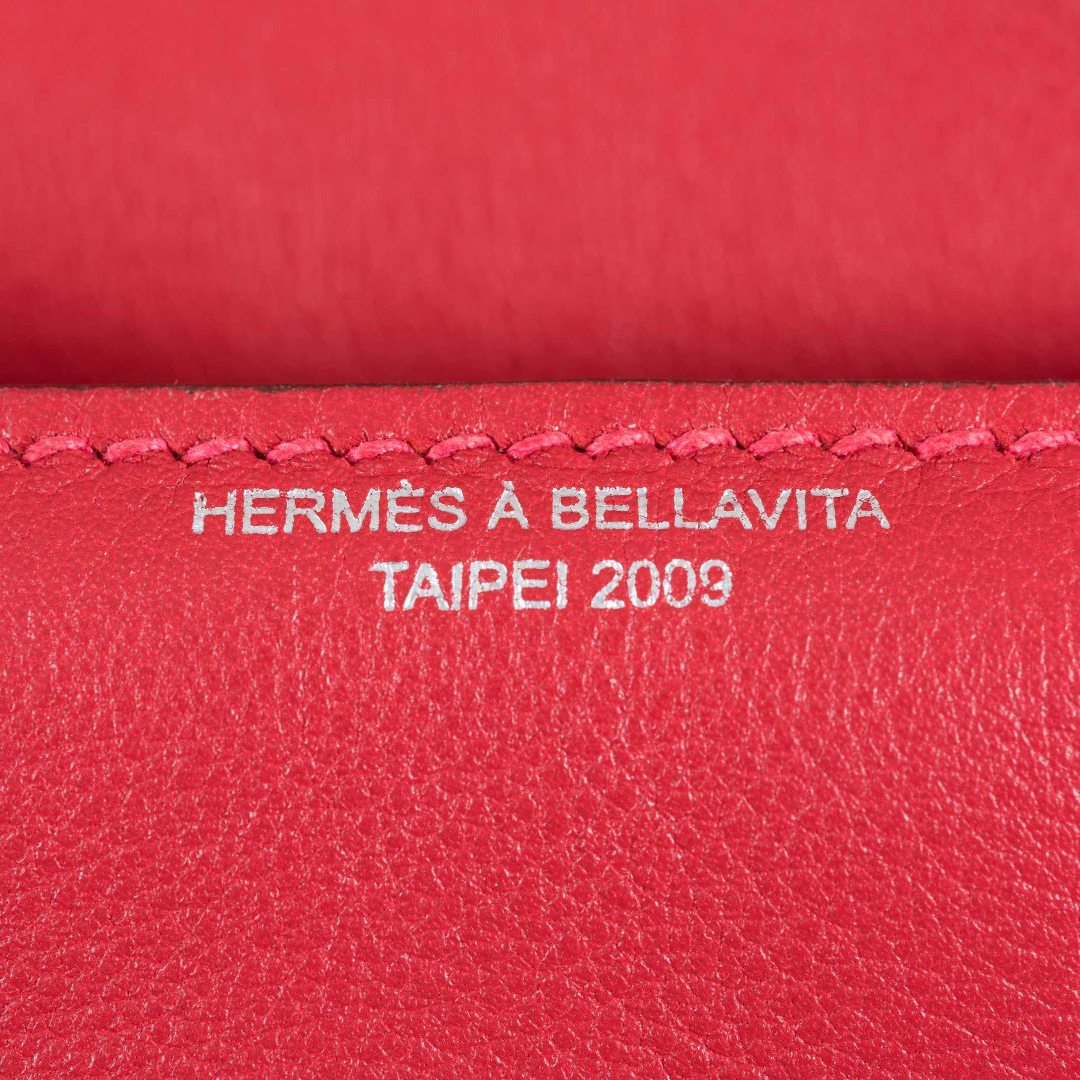Hermès Kelly Doll Quelle Idole Vermillon Swift Palladium Hardware Bellavita Taipei 2009