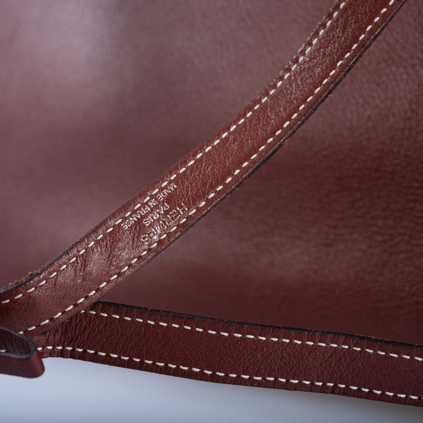 Hermès Kelly Flat 35 Rouge H Swift Palladium Hardware