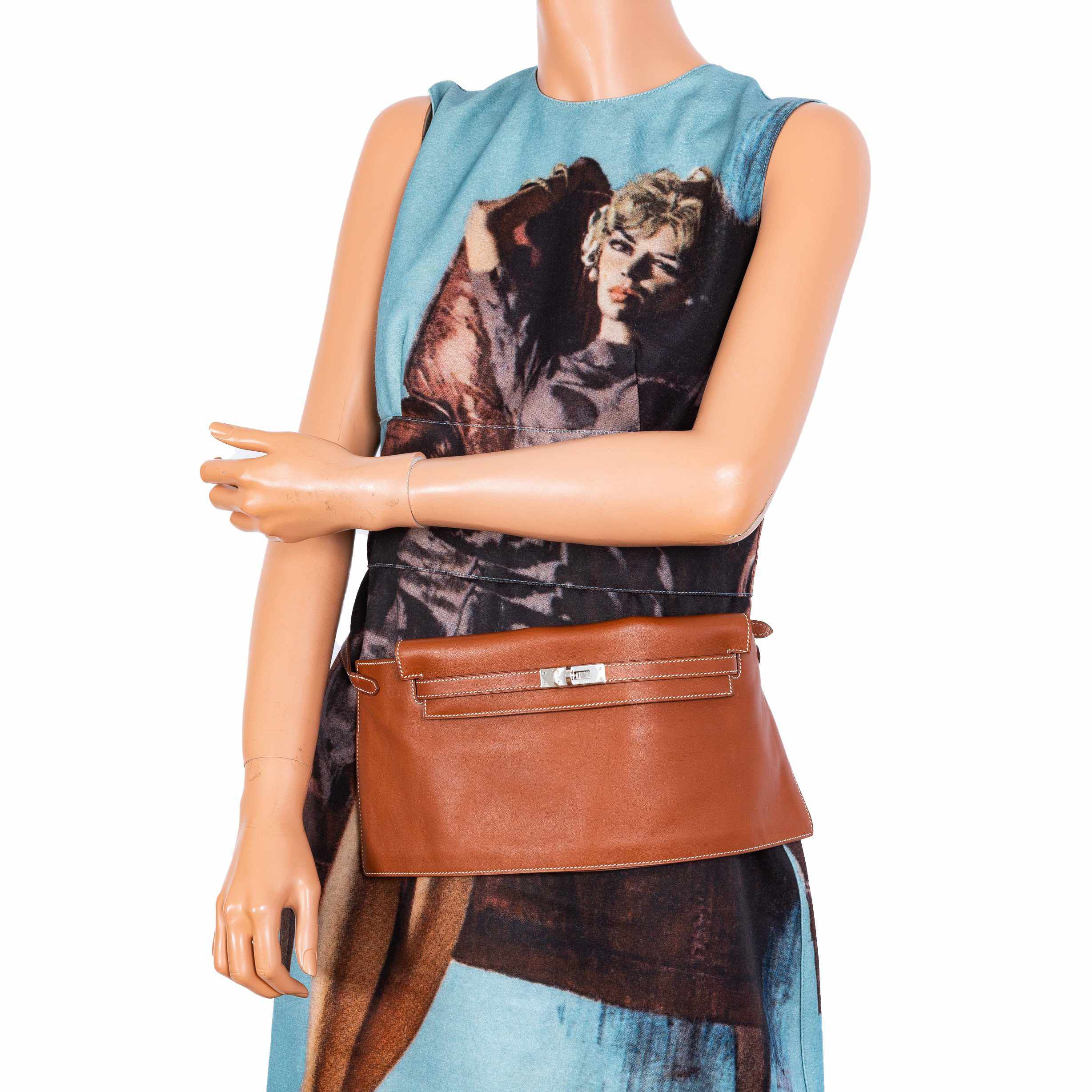 Hermès Kelly JPG Runway Belt Fanny Pack Gold Swift Palladium Hardware - Limited Edition