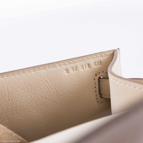 Hermès Kelly Mini Pochette Craie Swift leather Gold Hardware - 2016, X