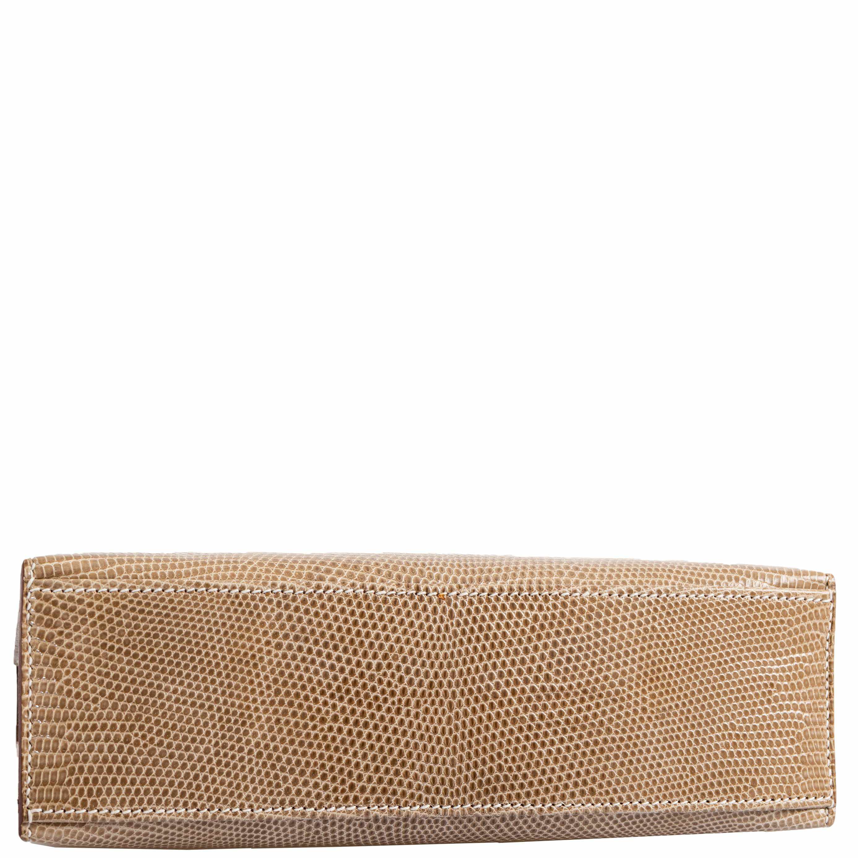 Hermès Kelly Mini Pochette Ficelle Lizard Swift Palladium Hardware - 2006