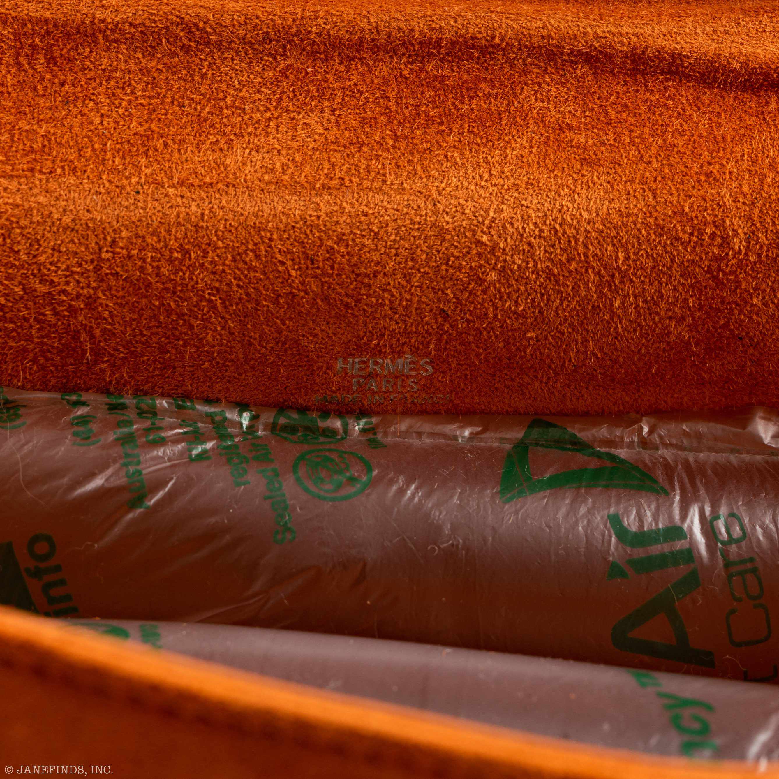 Hermès Kelly Mini Pochette Orange Veau Doblis Suede Palladium Hardware