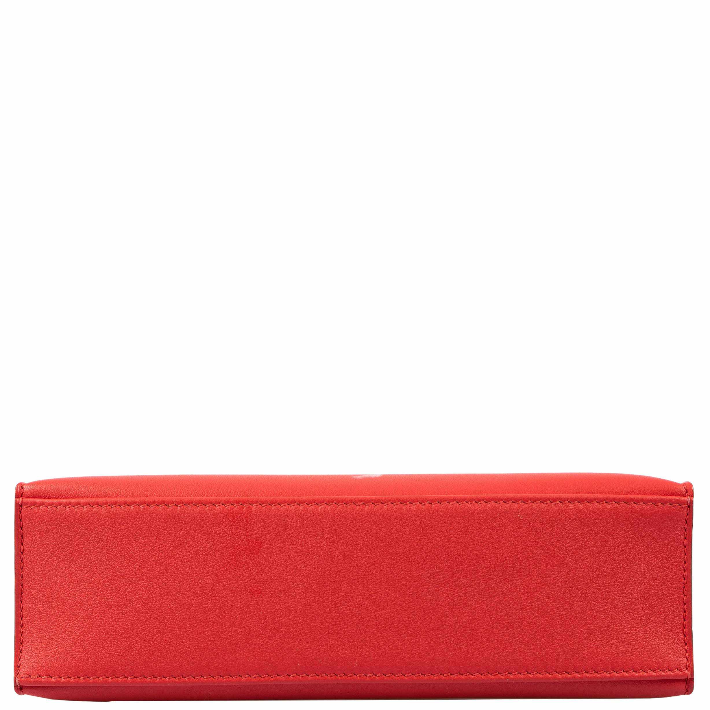 Hermès Kelly Mini Pochette Rouge Tomate Swift Gold Hardware