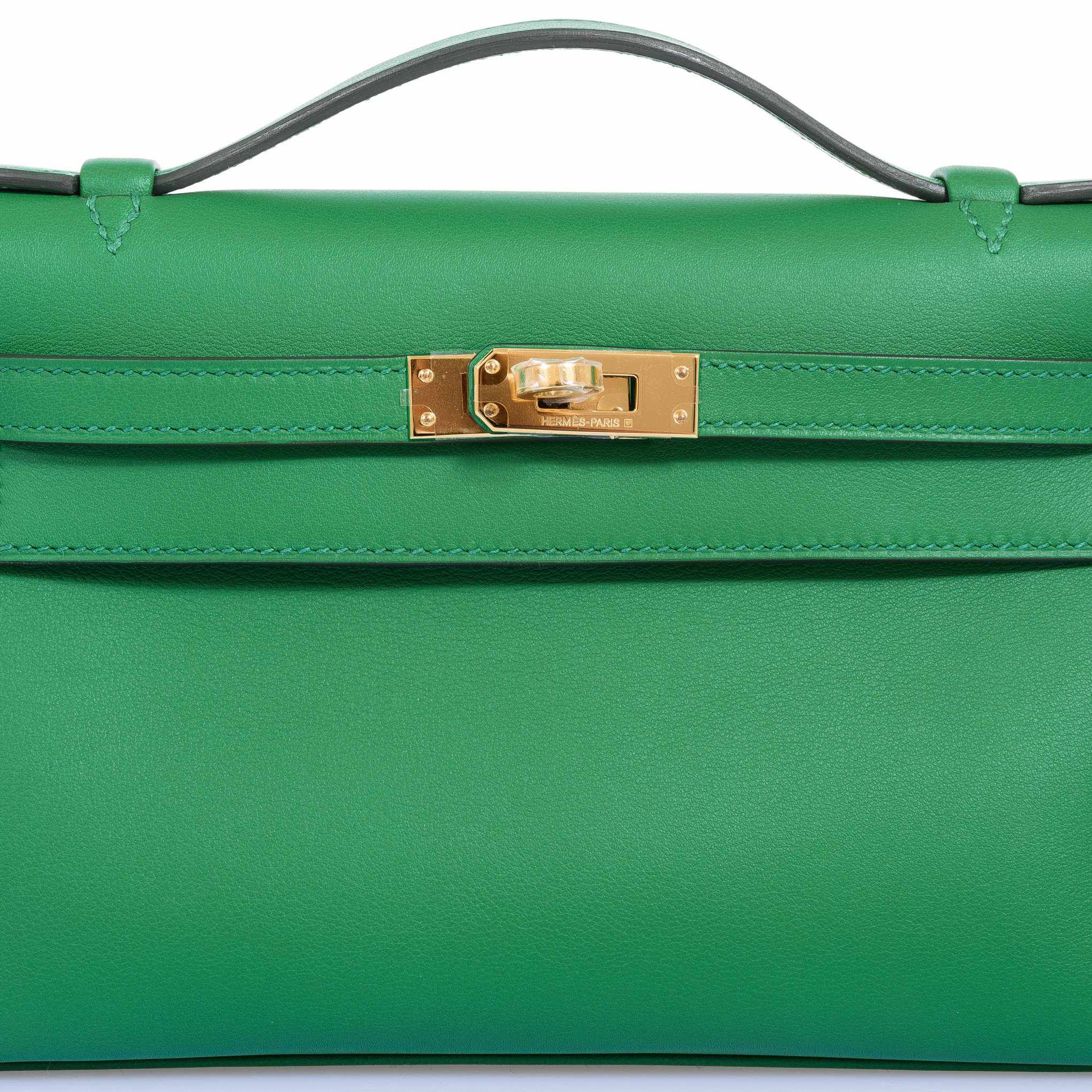 Hermès Kelly Mini Pochette Vert Vertigo Swift Gold Hardware