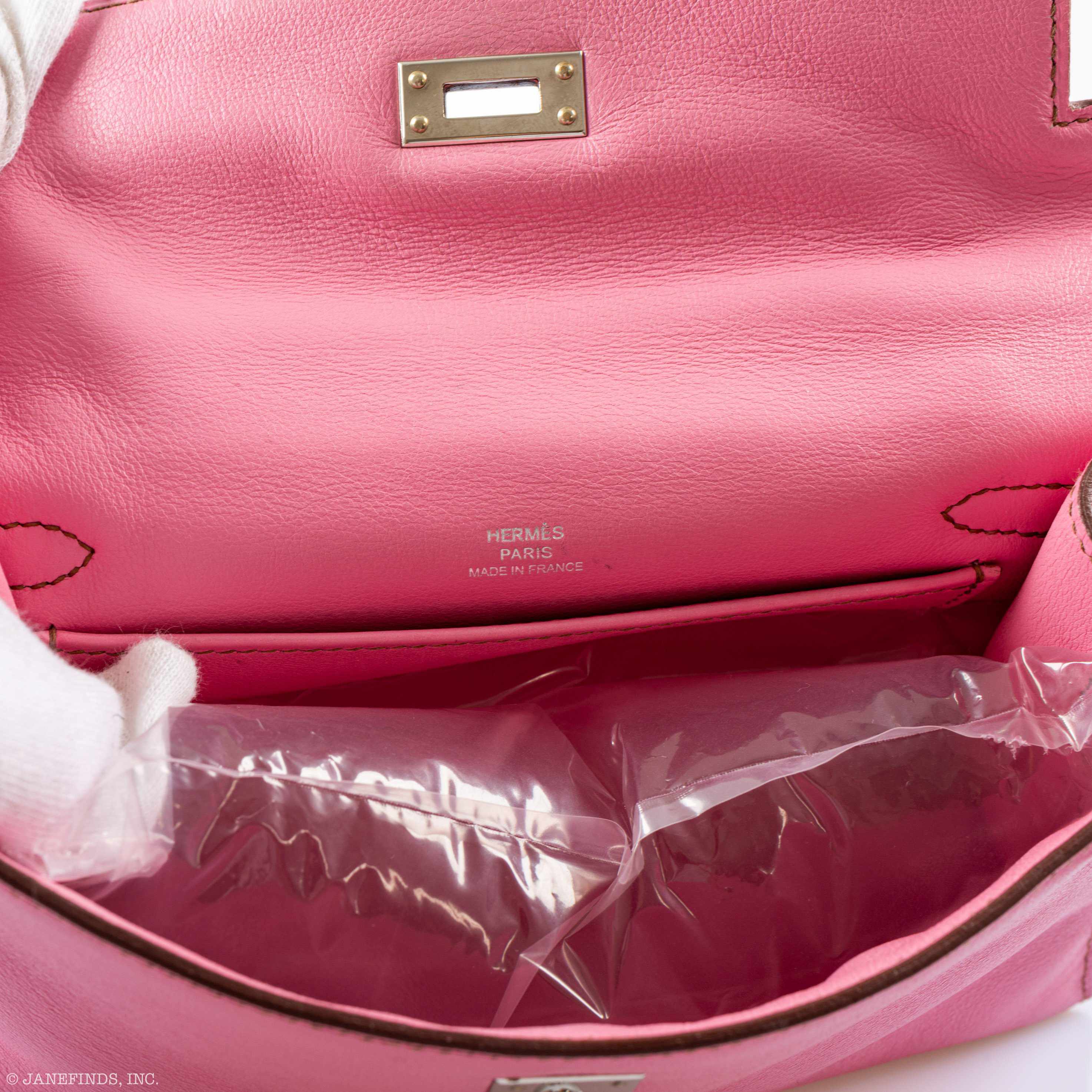 Hermès Kelly Pochette 5P Swift with Palladium Hardware