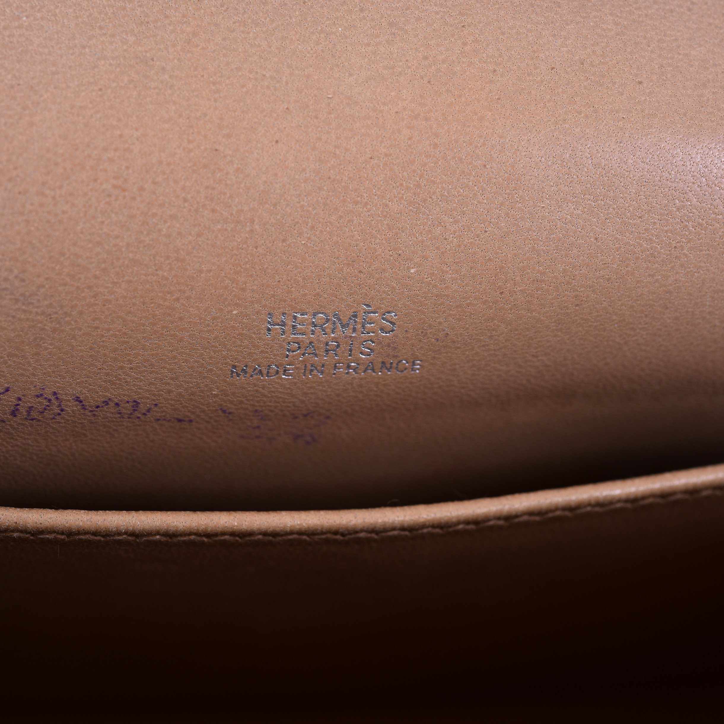Hermès Kelly Pochette Bronze Metallic Chèvre Palladium Hardware