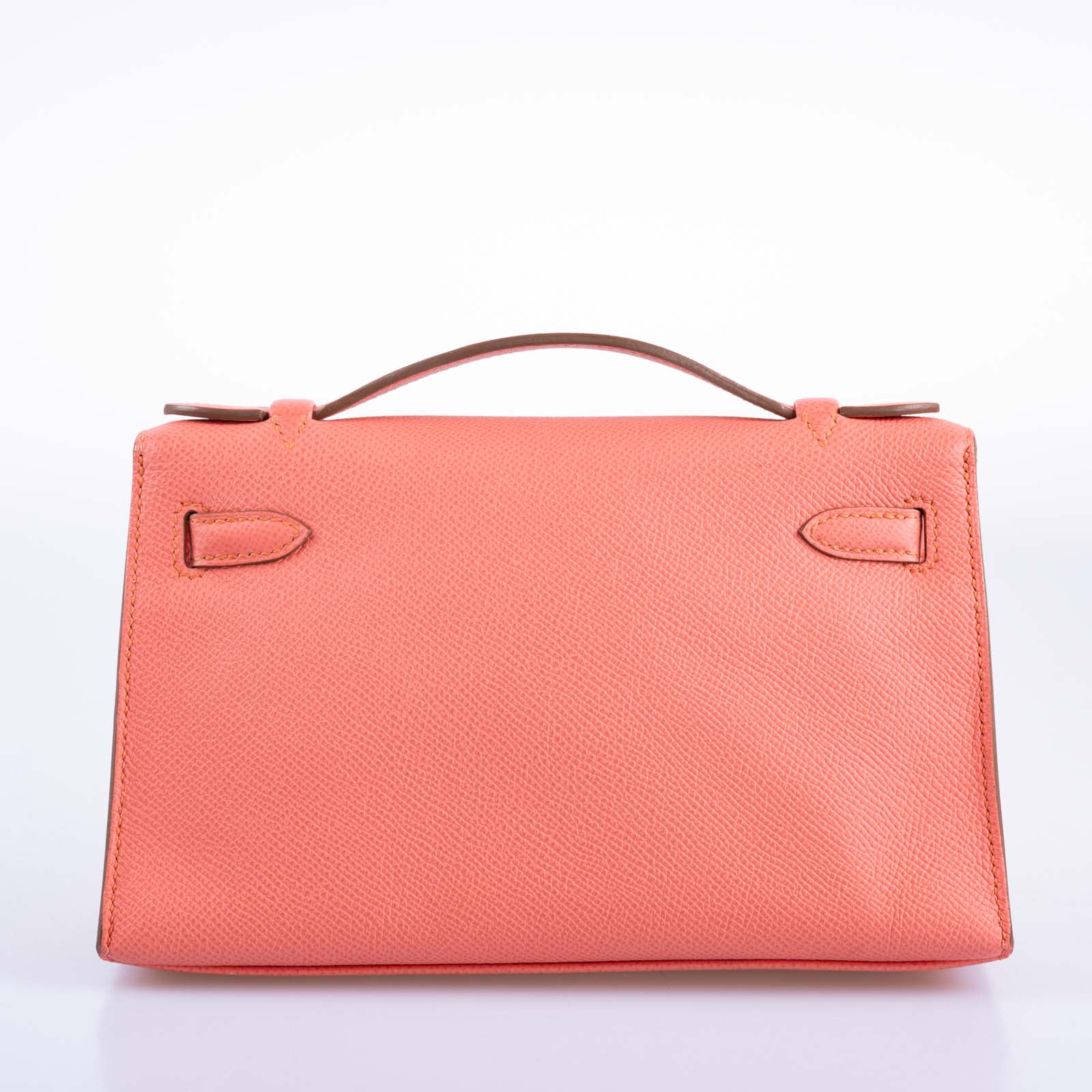 Hermès Kelly Pochette Flamingo Epsom Gold Hardware