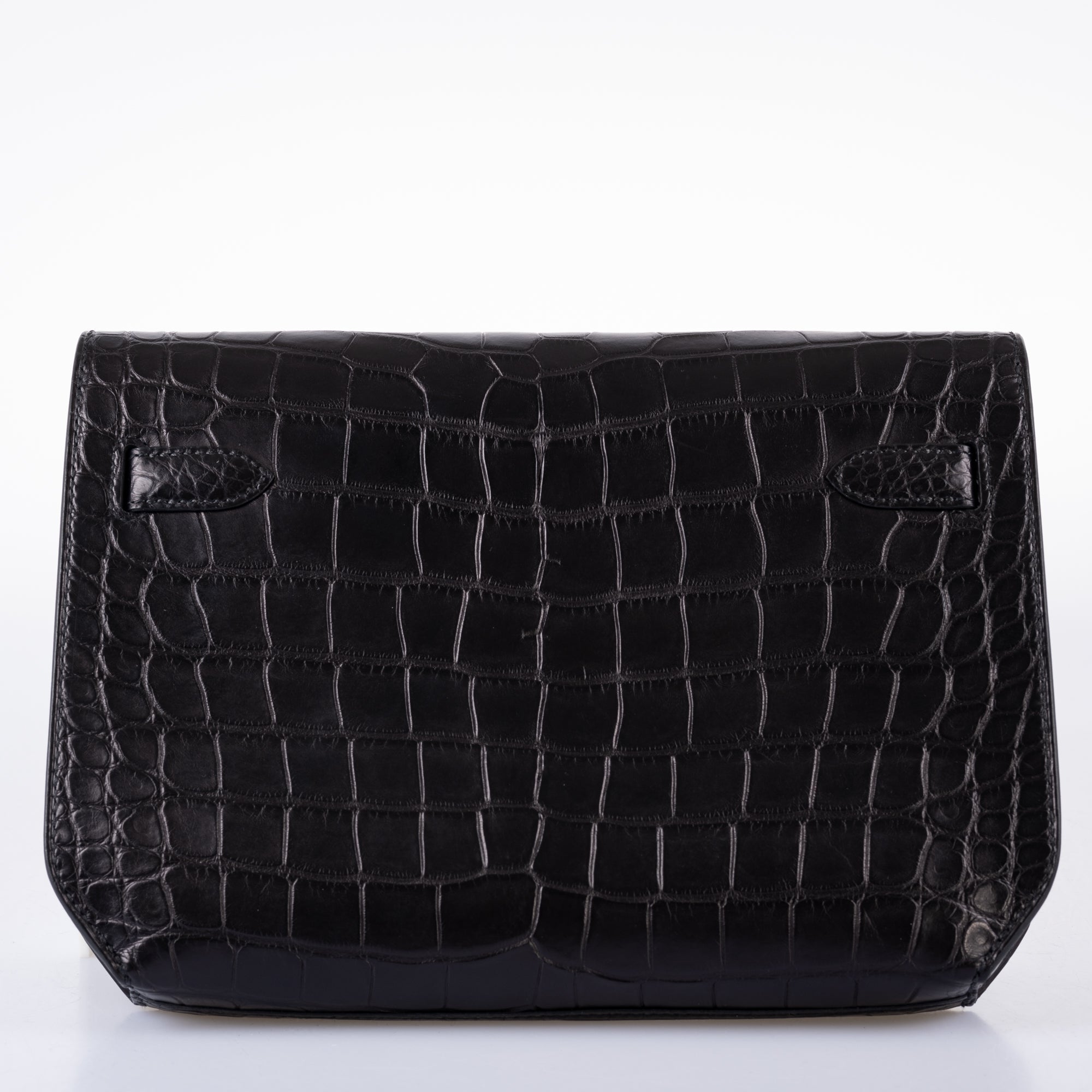Hermès Kelly Pochette HSS Craie/Bleu Electric Swift Palladium Hardware