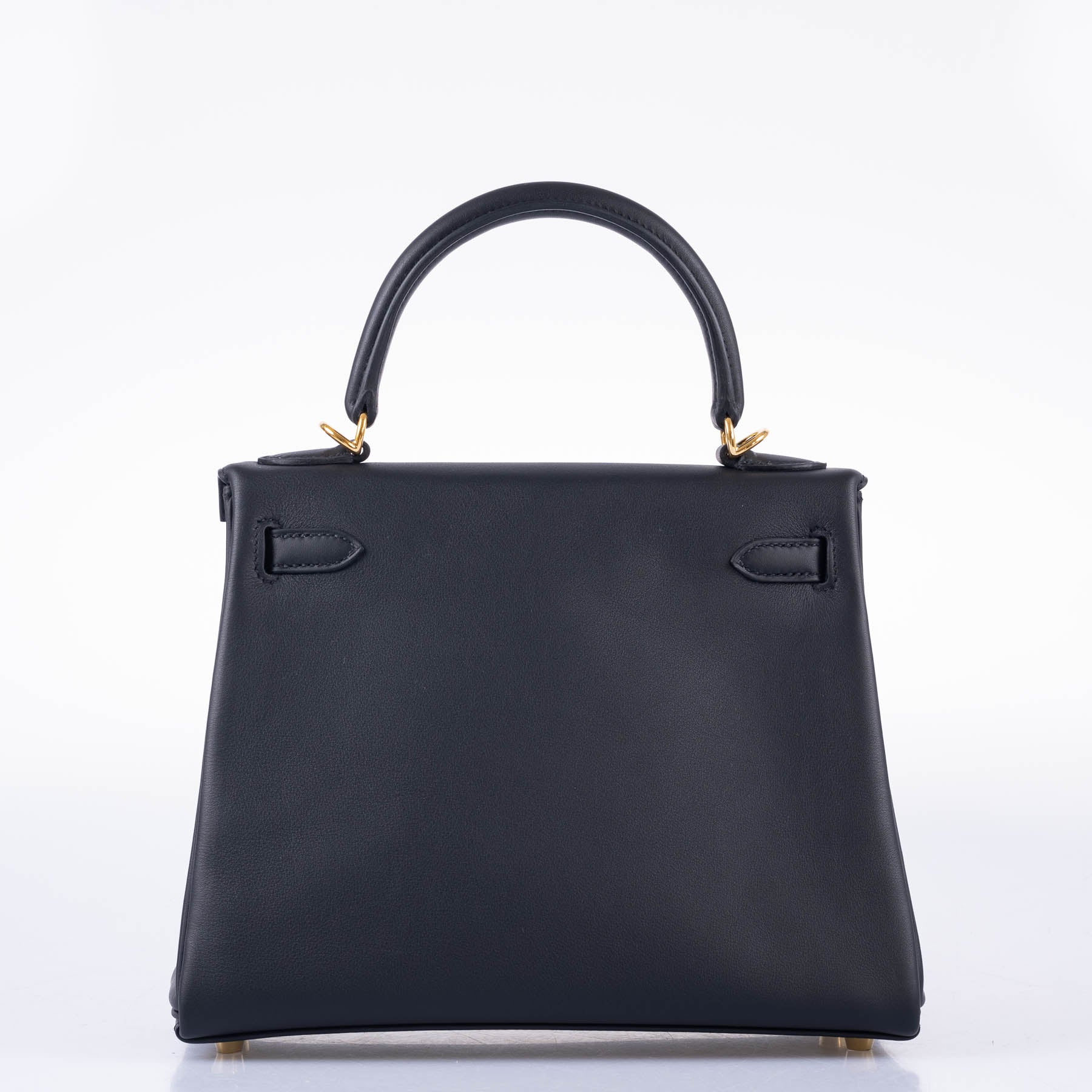 Hermès Kelly Retourne 25 Black Noir Swift with Gold Hardware