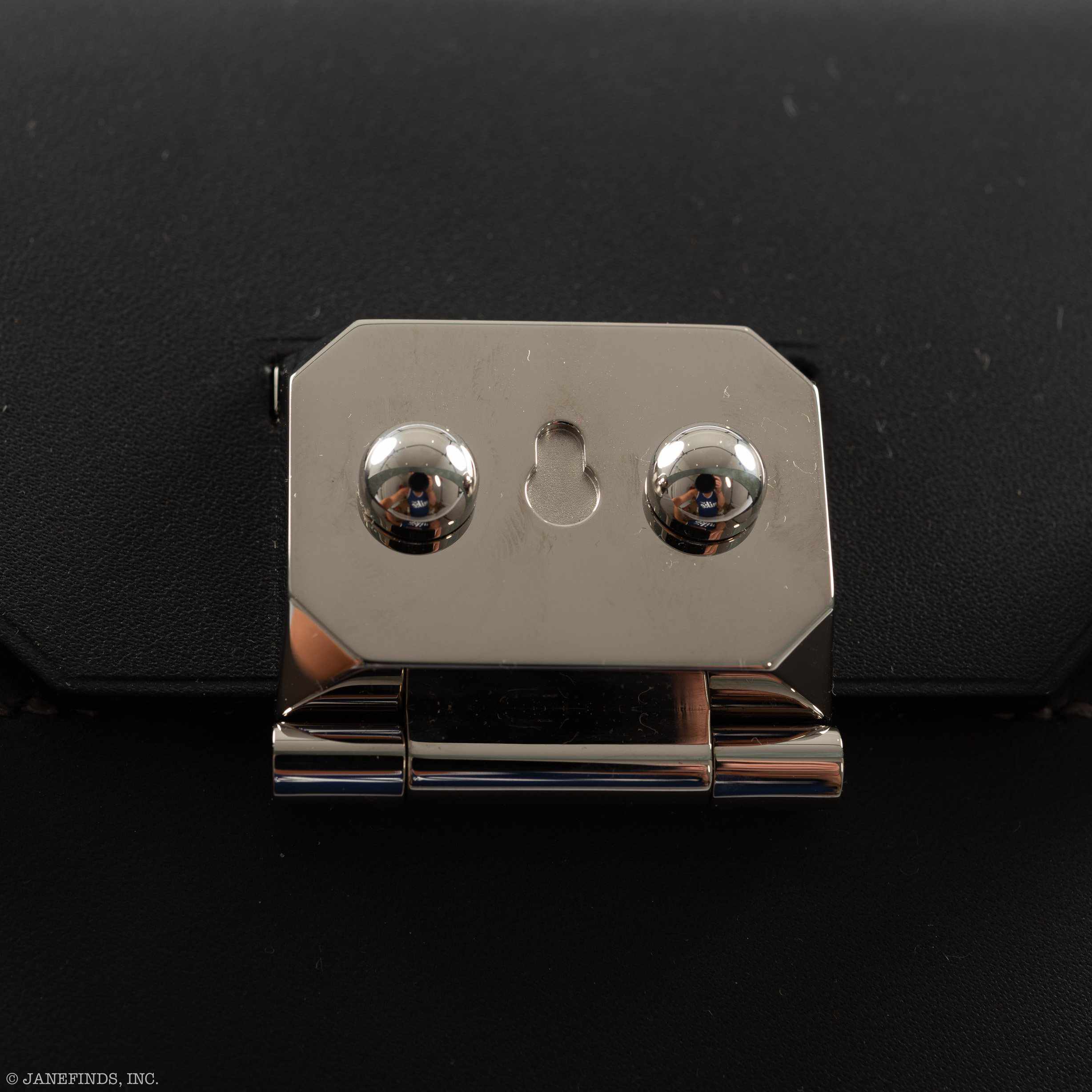 Hermès Minaudière petit h Box Bag, Gray, Saphir, Ambre Porosus Crocodile Silver Hardware