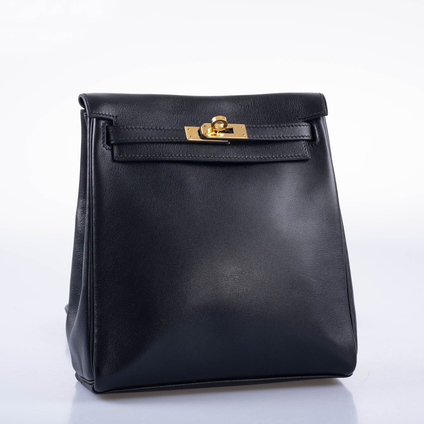 Hermès Mini Kelly Ado 20 Black Gulliver Gold Hardware