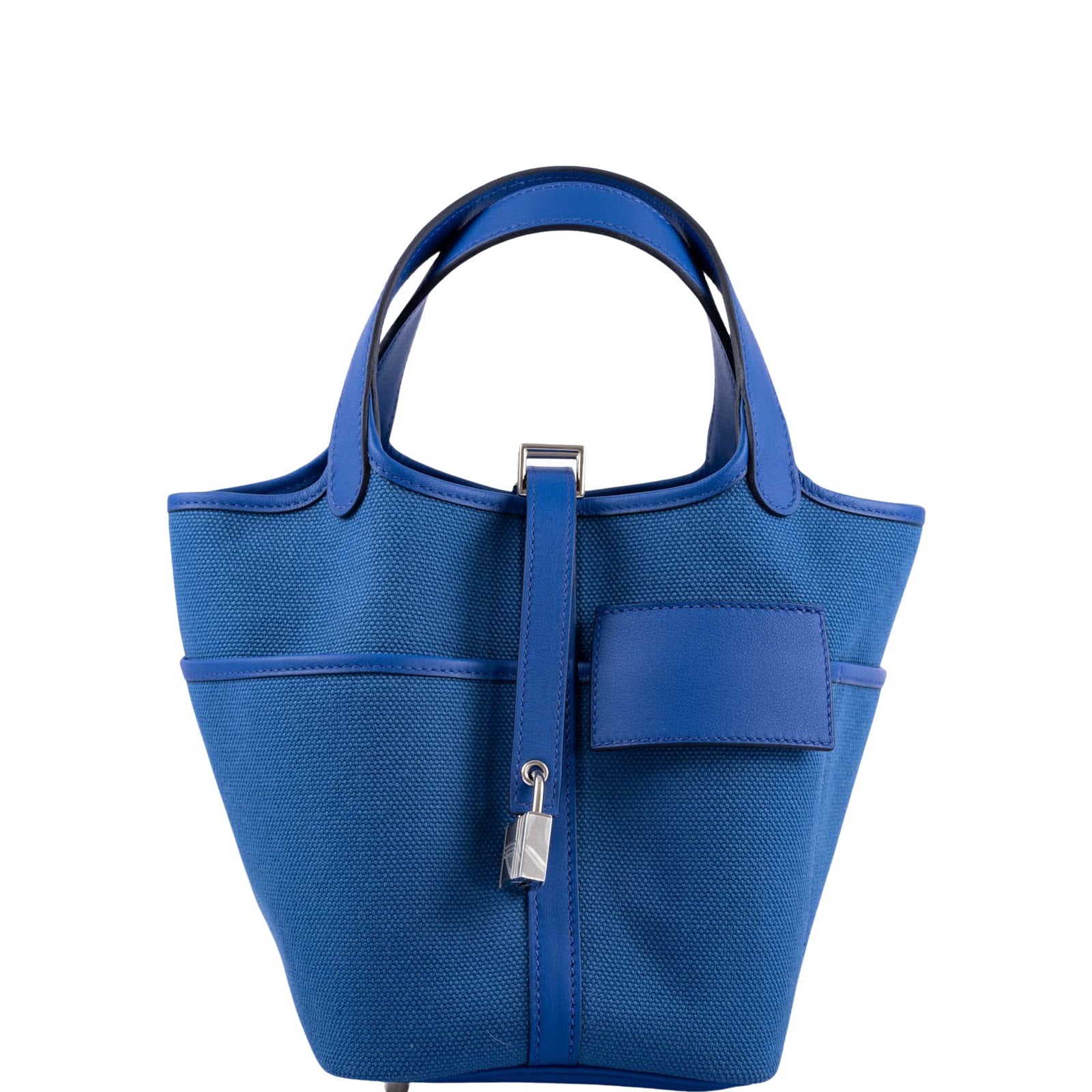 HERMES Picotin Lock 18 Bleu Indigo/ Orange Poppy *New - Timeless Luxuries