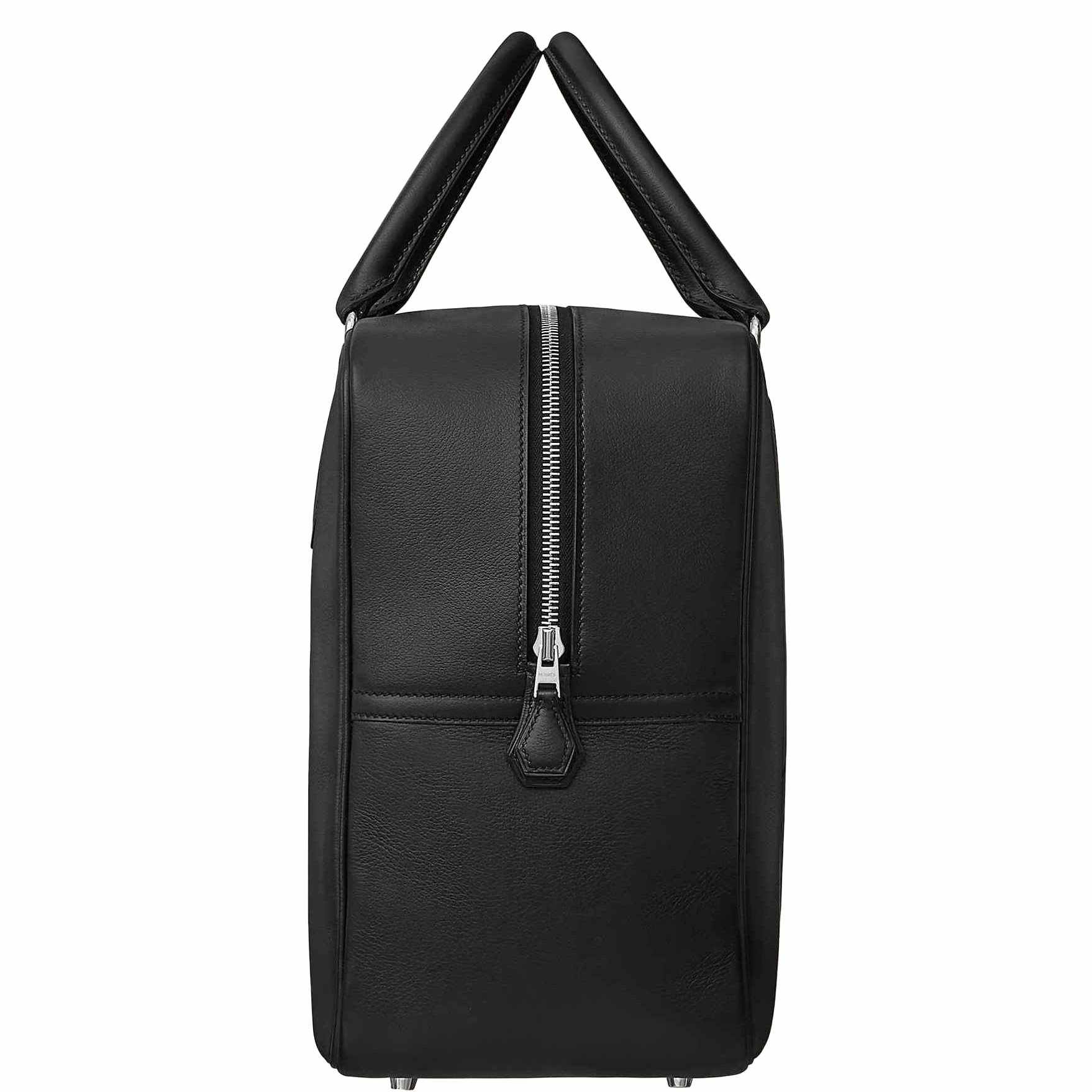 Hermès Plume fourre-tout 40 Dr. No Bag Black Evergrain Palladium Hardware