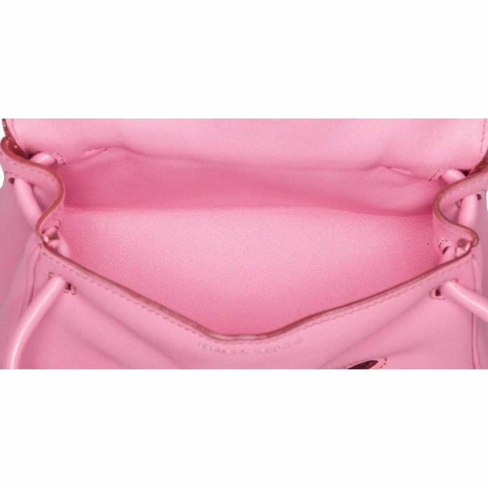 Hermès Quelle Idole Kelly Doll Bag Pink Swift Palladium Hardware