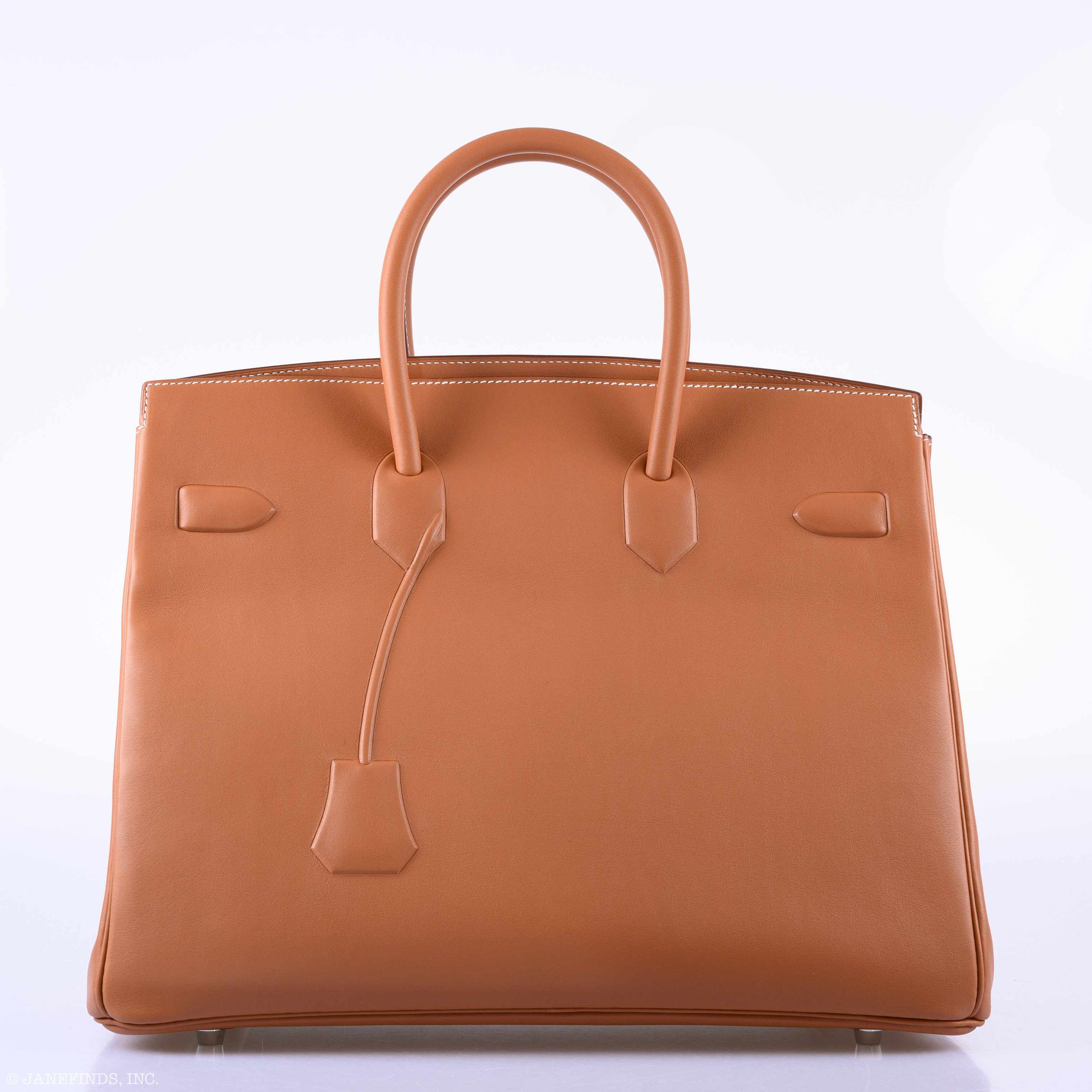 Hermès Shadow Birkin 35 Gold Swift Palladium Hardware - 2019, D