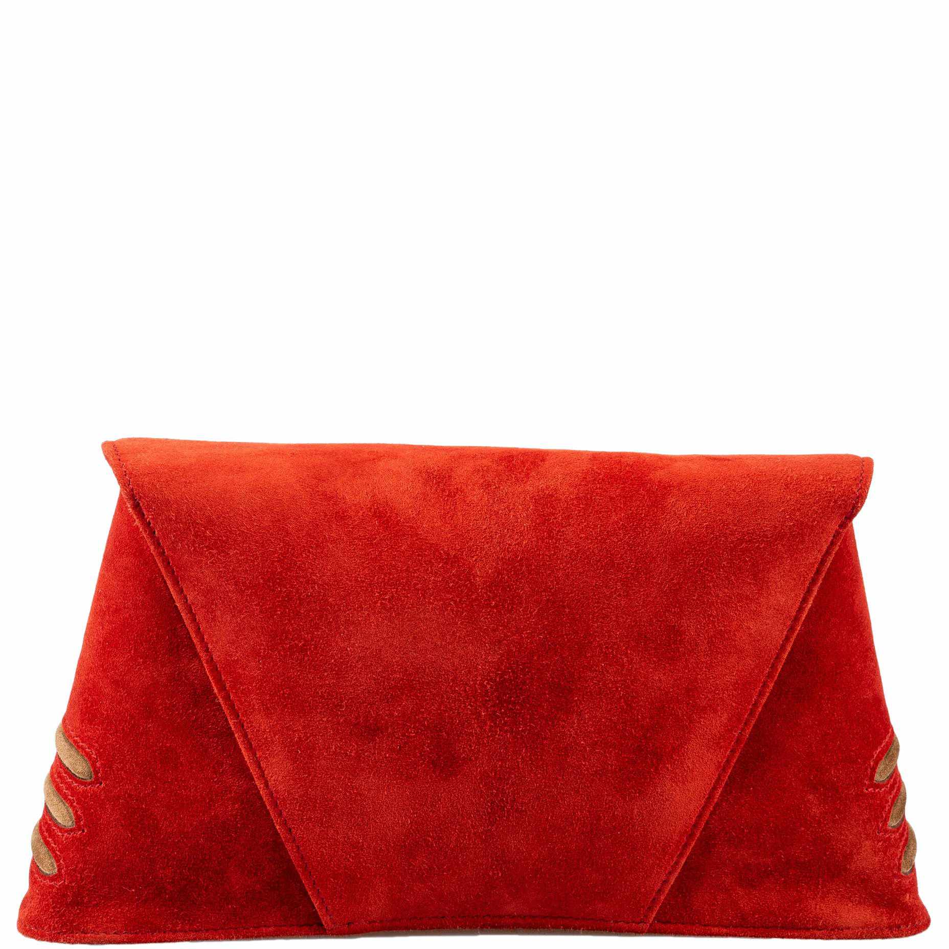 Hermès Shogun Brique & Noisette Doblis Suede “Sac Vader” Clutch