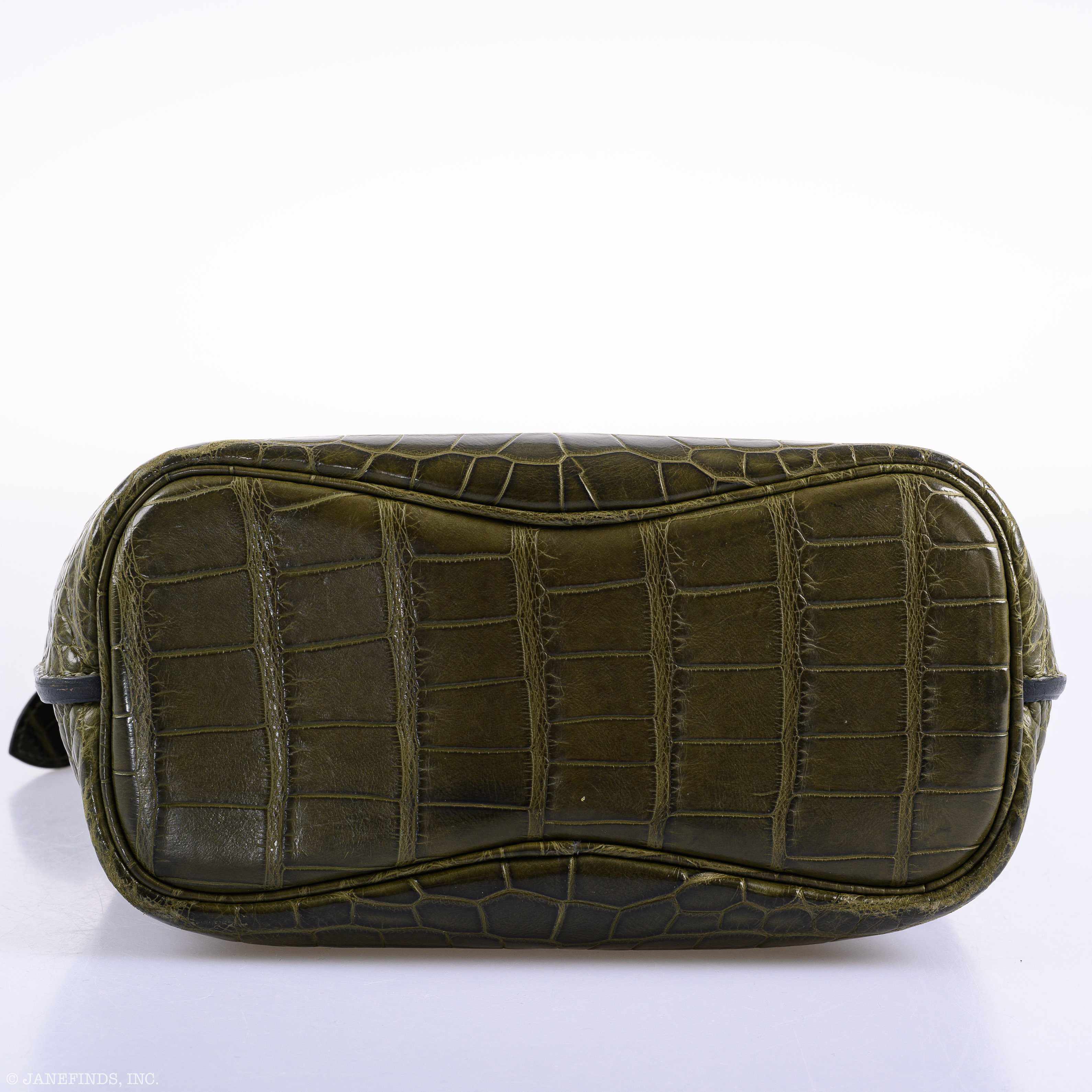 Hermès So Kelly 22 Matte Vert Veronese Alligator Gold Hardware - 2012, P Square