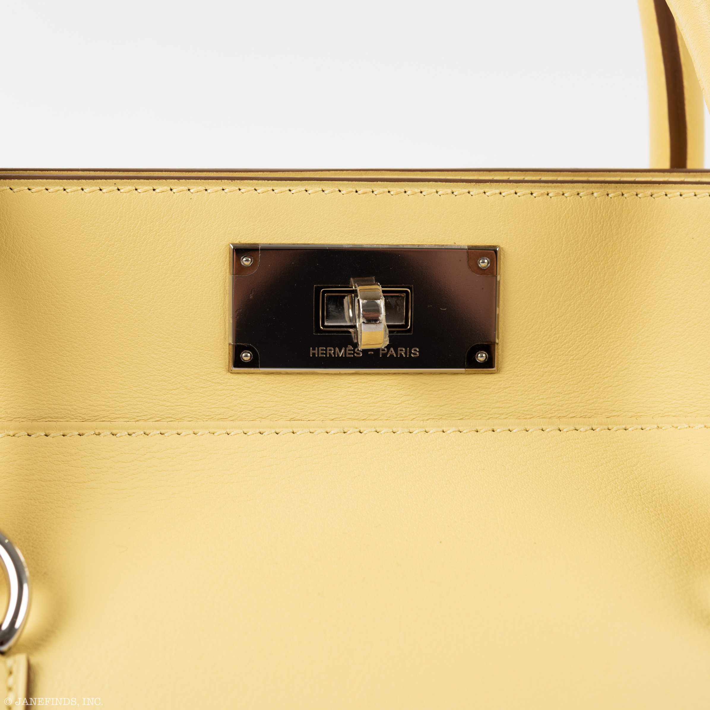 Hermès Toolbox 26 Jaune Poussin Swift Palladium