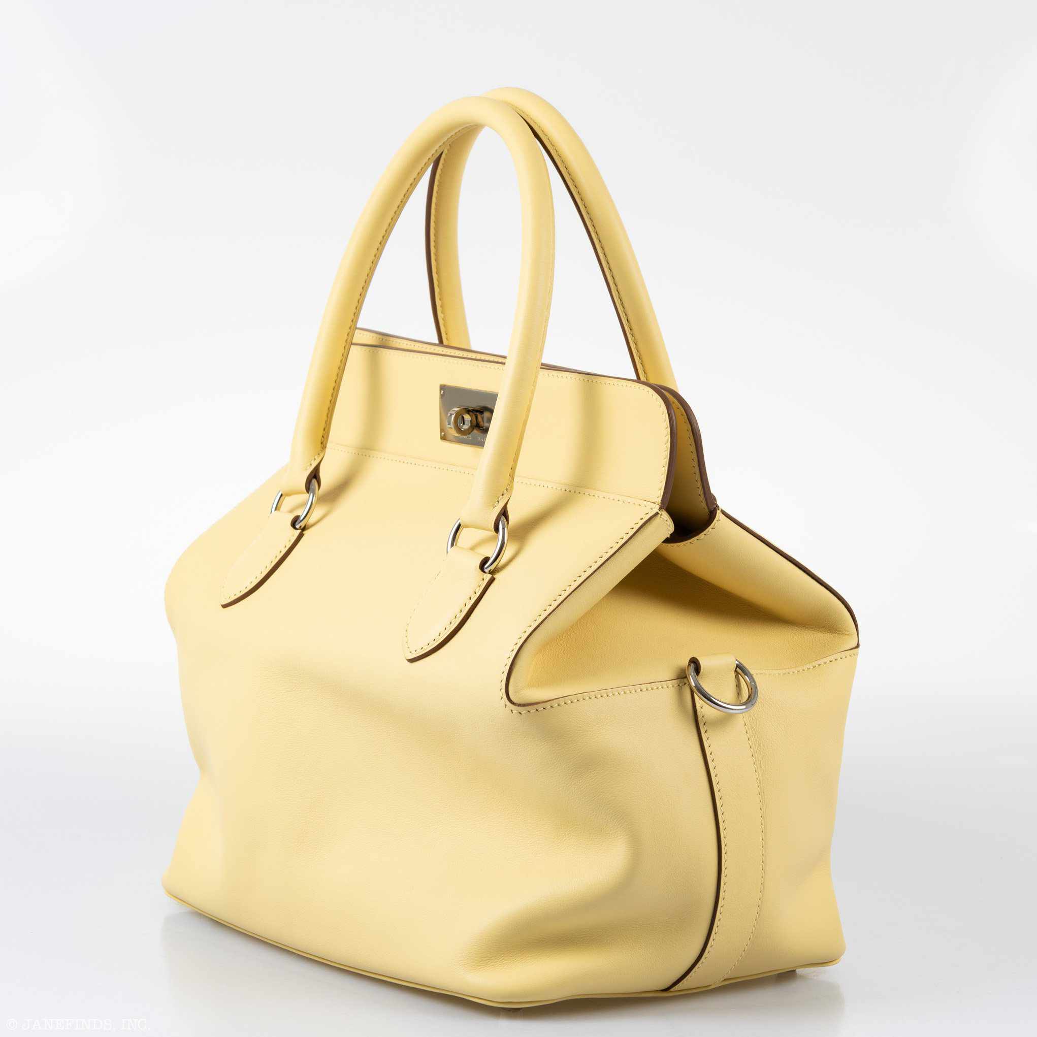 Hermès Toolbox 26 Jaune Poussin Swift Palladium