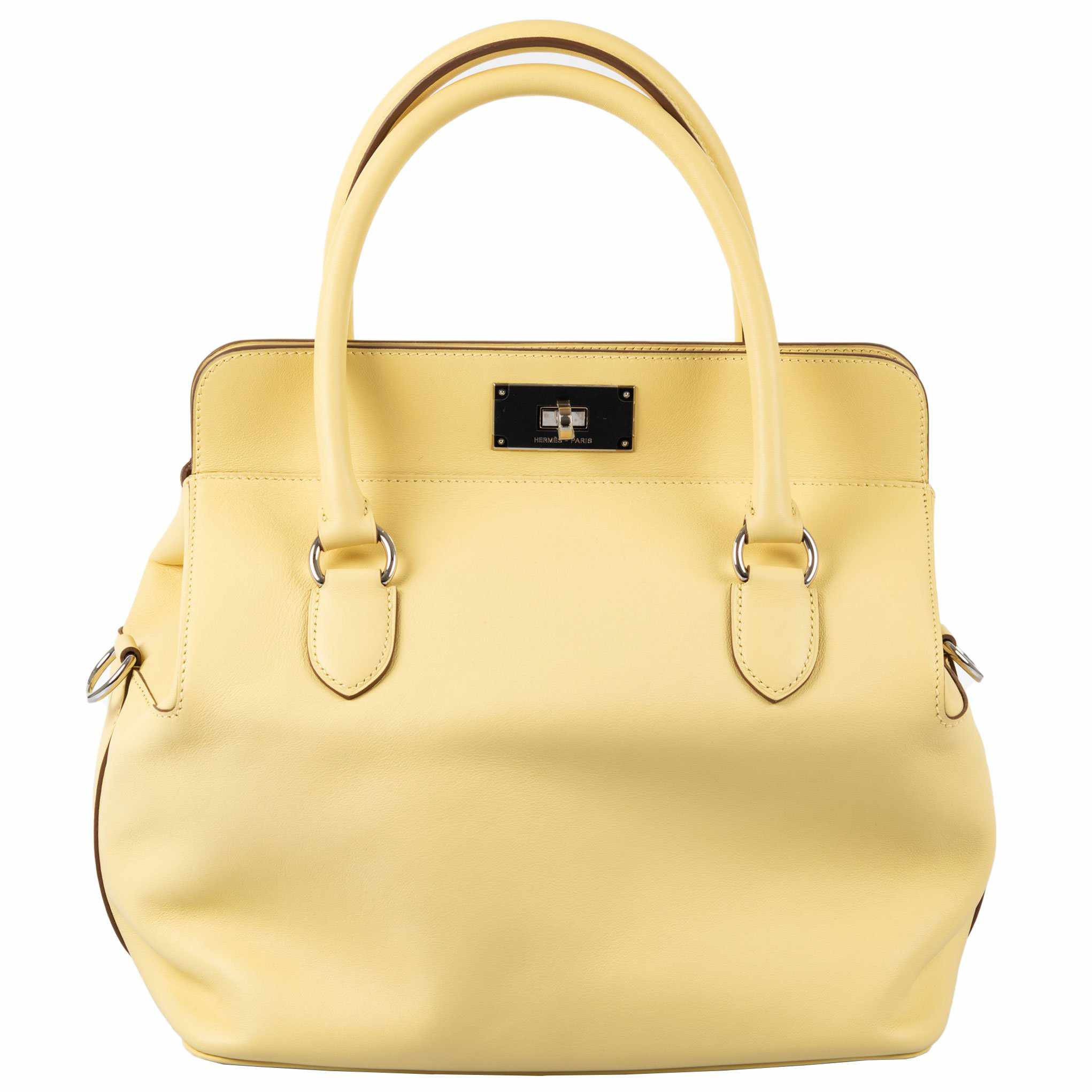 Hermès Toolbox 26 Jaune Poussin Swift Palladium