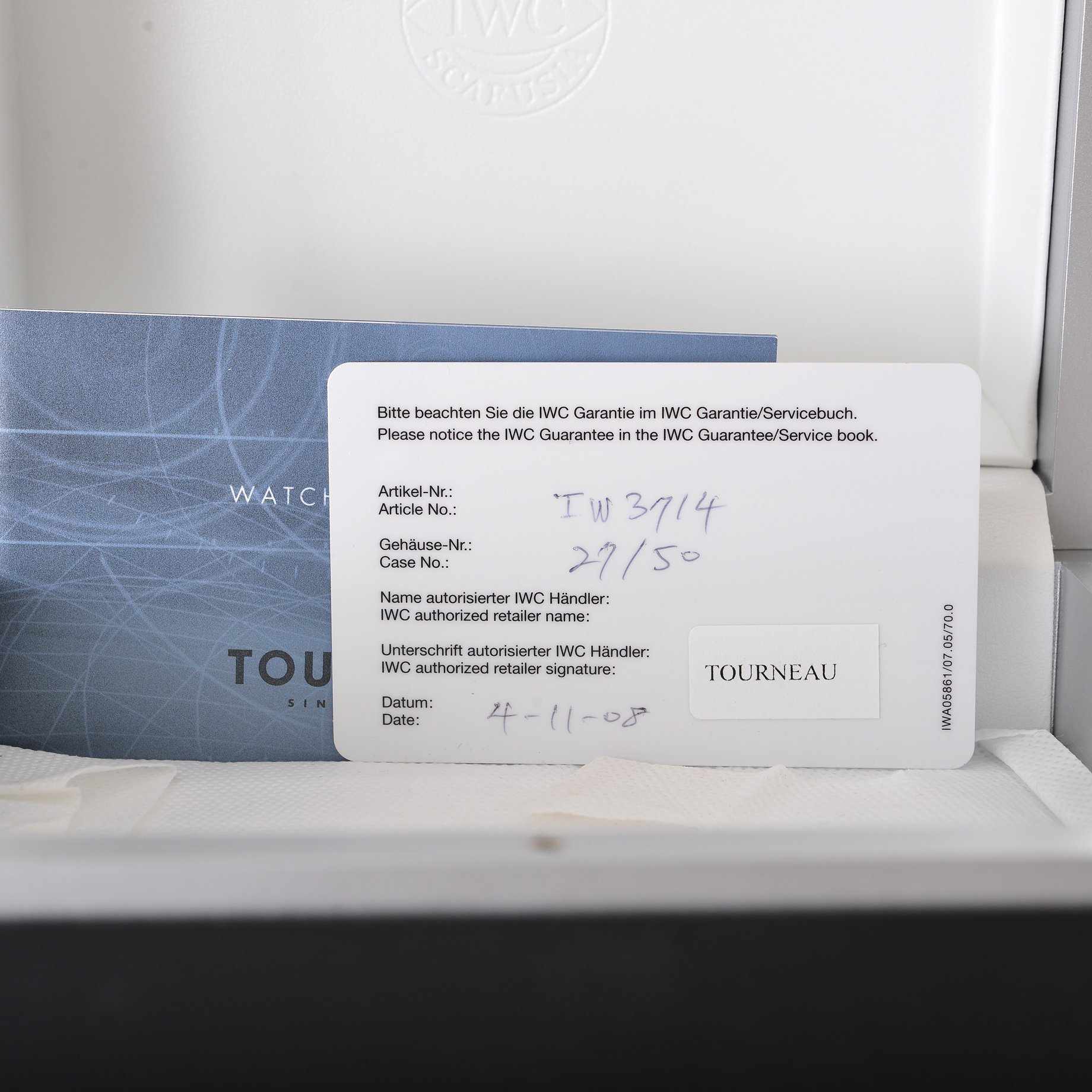 IWC Portugieser Chronograph "Miami Vice" Limited Edition 27/50 Ref. IW371404