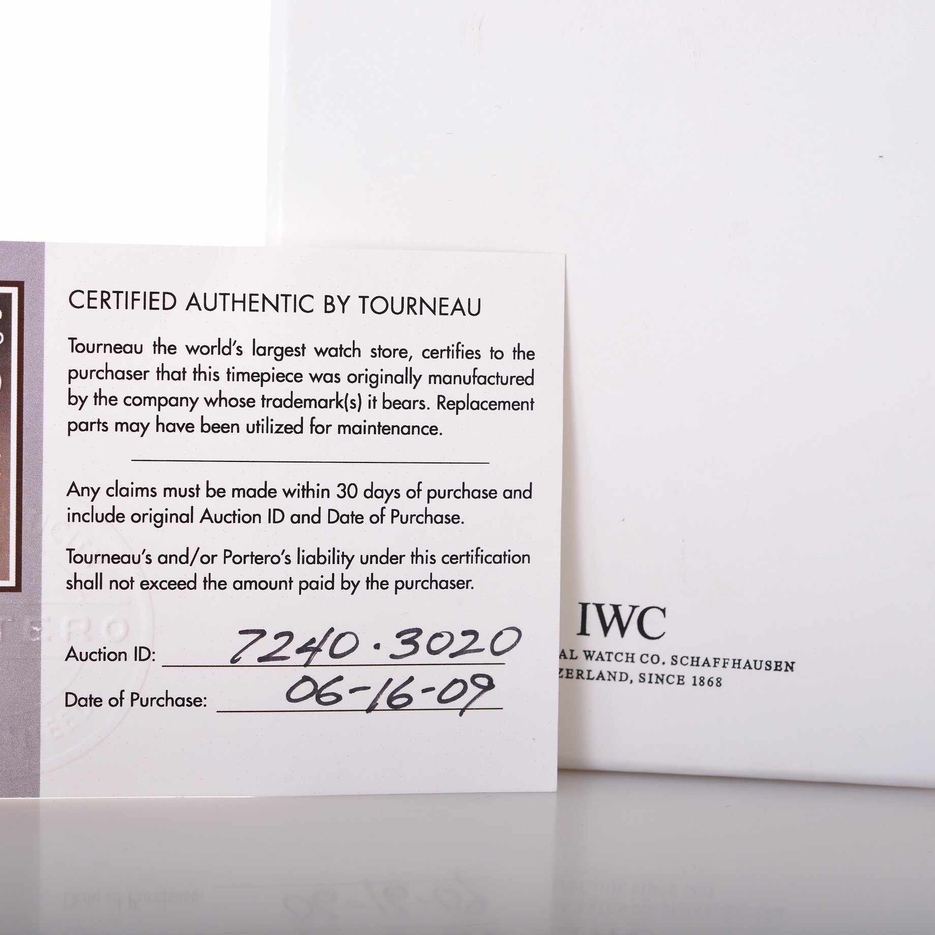 IWC Portuguese Chronograph "Miami Vice" Limited Edition (1 of 50) Reverse Panda Dial