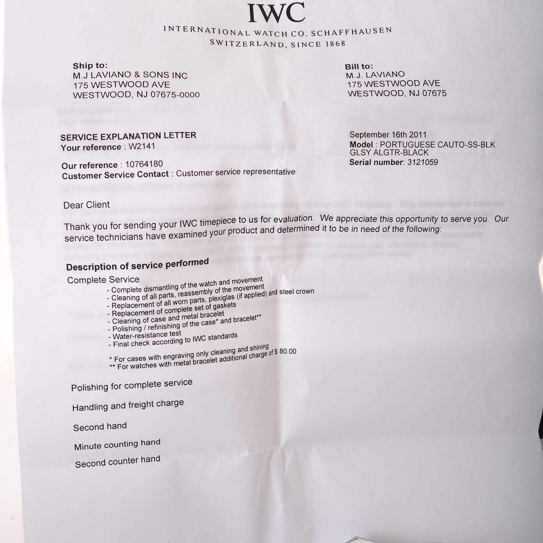 IWC Portuguese Chronograph SS Miami Vice Limited Edition 27/50 REF IW371404