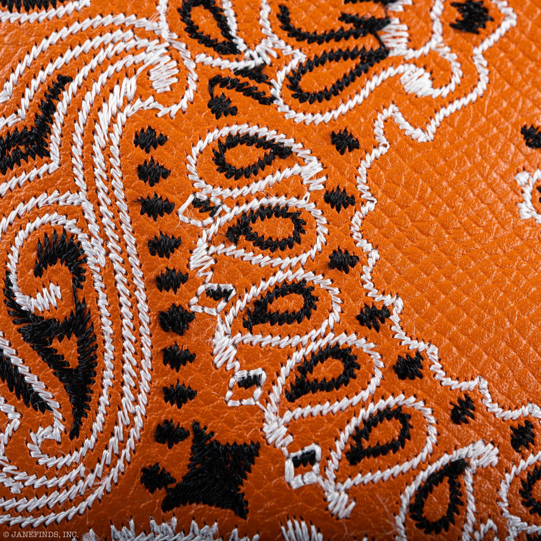 Jay Ahr Vintage 2013 Hermès Birkin 30 Orange Epsom Bandana Embroidery "Rio de Janeiro"